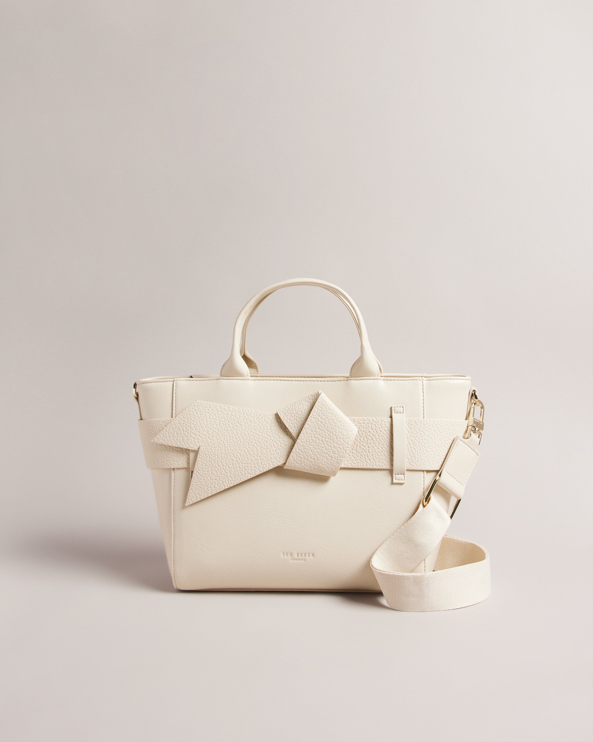 Faux Leather Bow Detail Leather Cross Body Bag Zip Tote Ted Baker