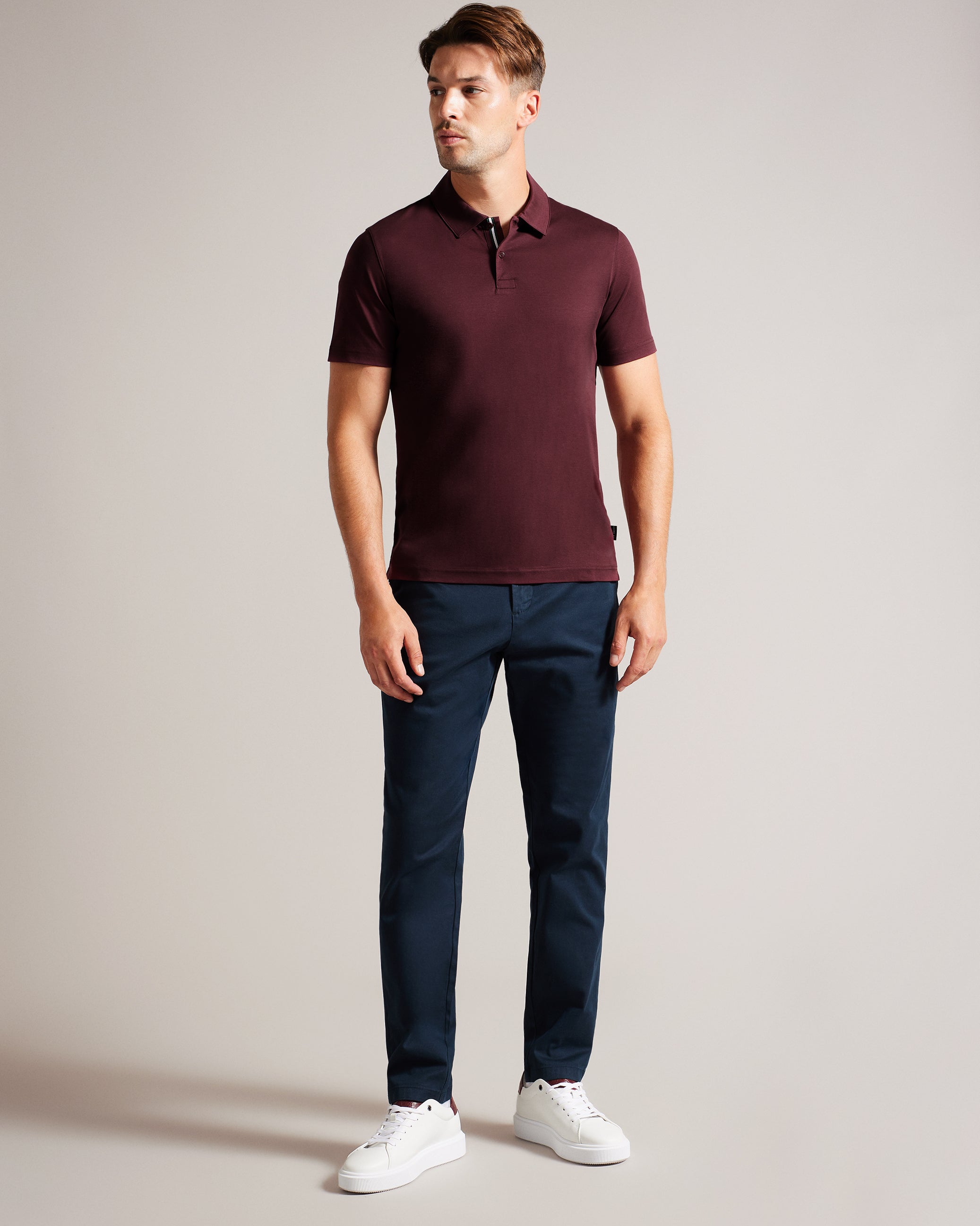 Burgundy Polo Shirt Grey Suit Maroon Shirt Buy Zeiter Short Sleeve