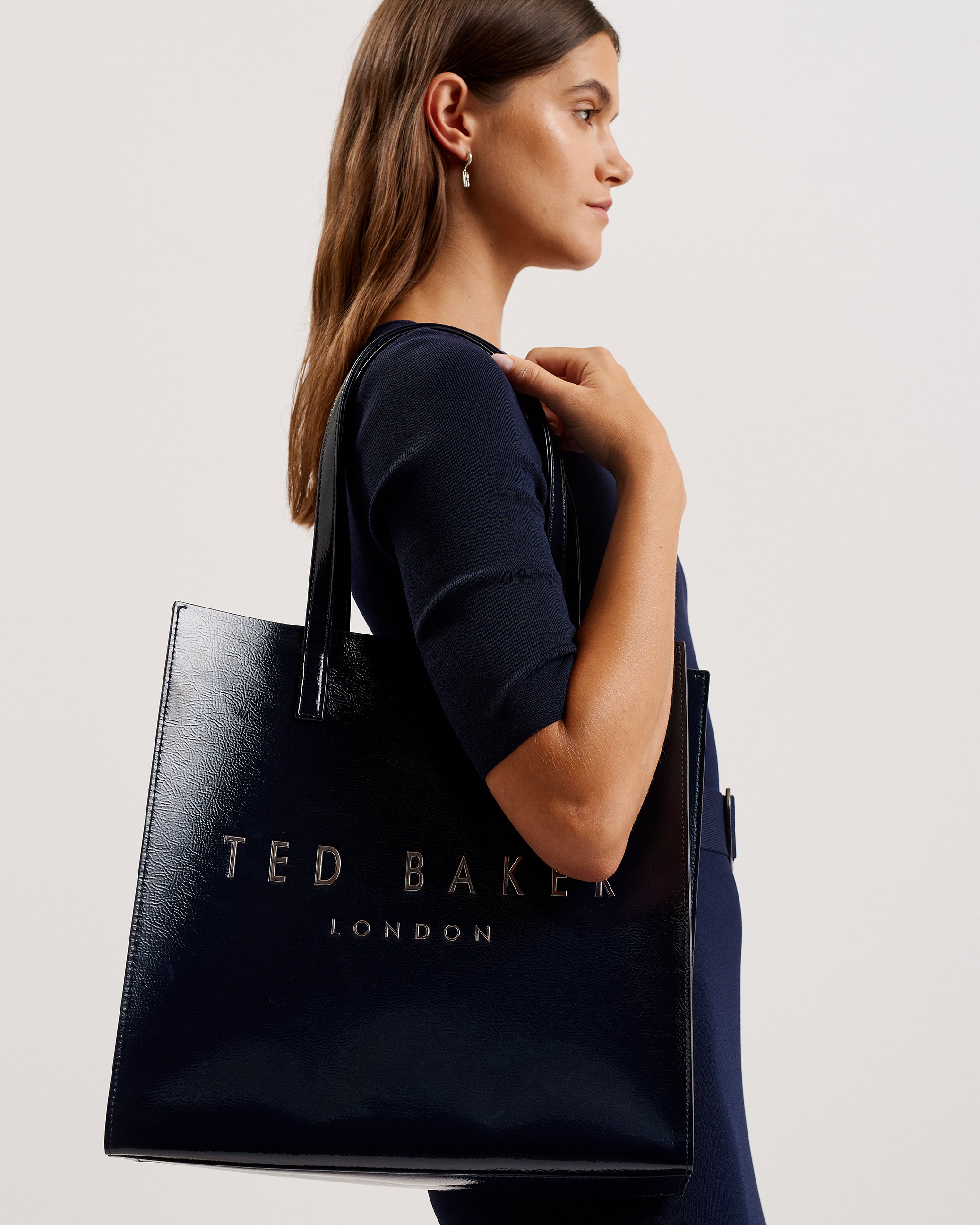 Shopper Bag Ted Baker Tote Black Ted Baker Georjey Branded Webbing