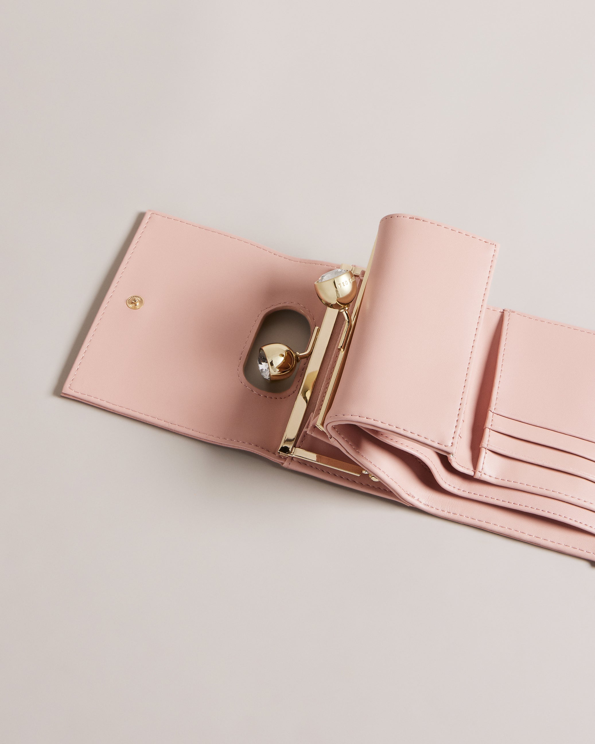 Buy Rosiela Small Crystal Bobble Leather Purse Pl-Pink for Women