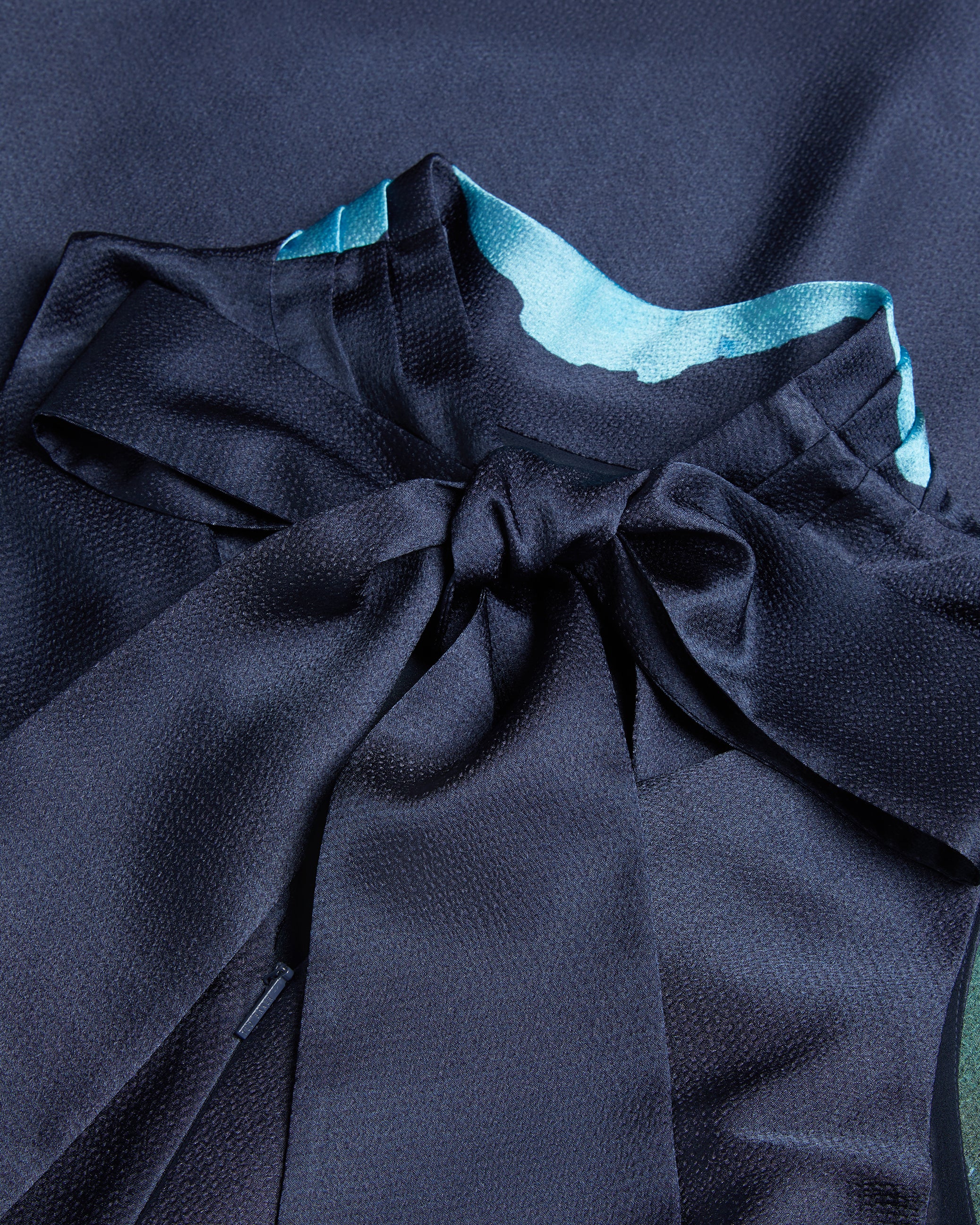 Navy Silk Slip Dress Midi Dark Blue Silk Cowl Neck Dress Silk