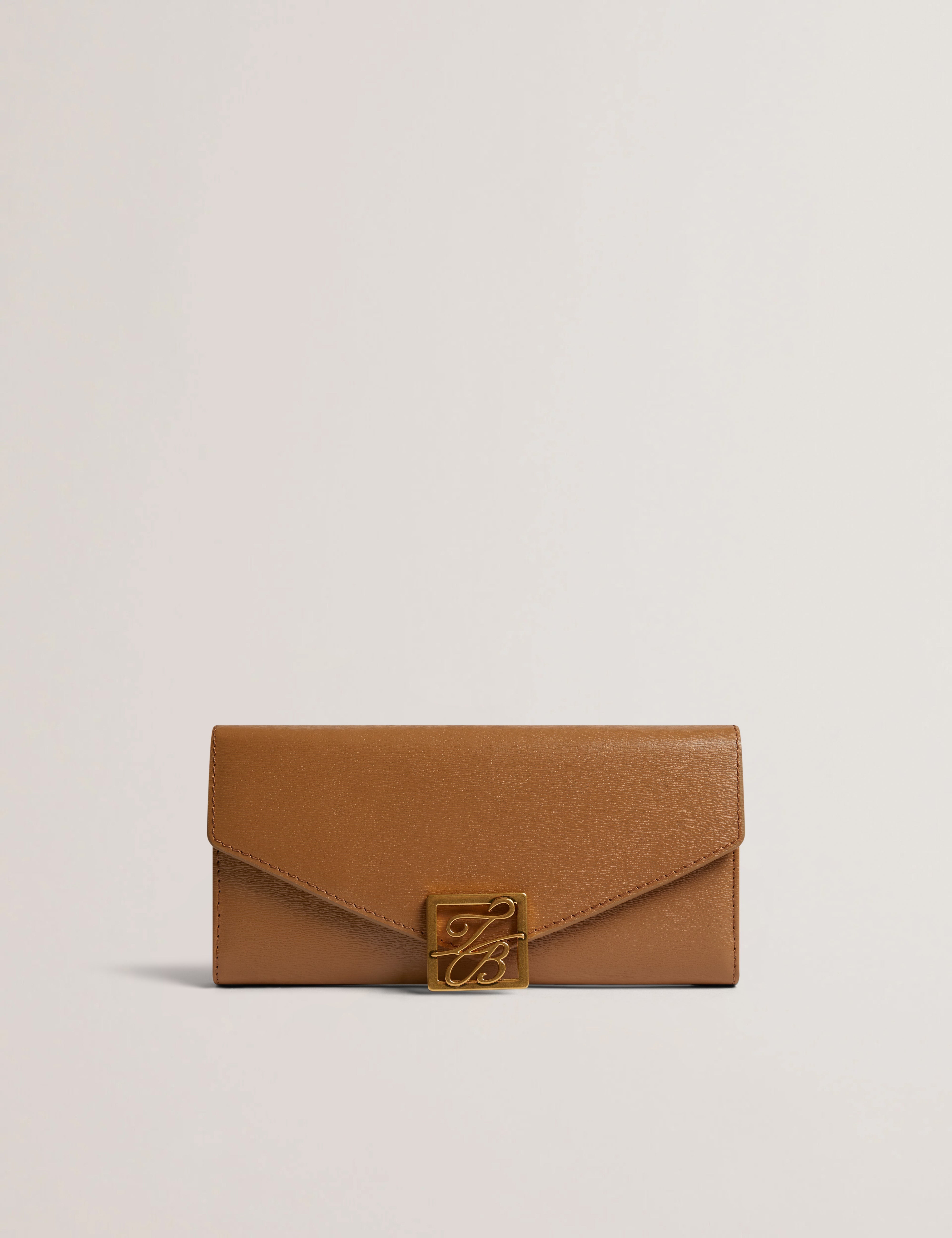 Shop Anisal Tb Detail Large Leather Purse Brown for Women Online