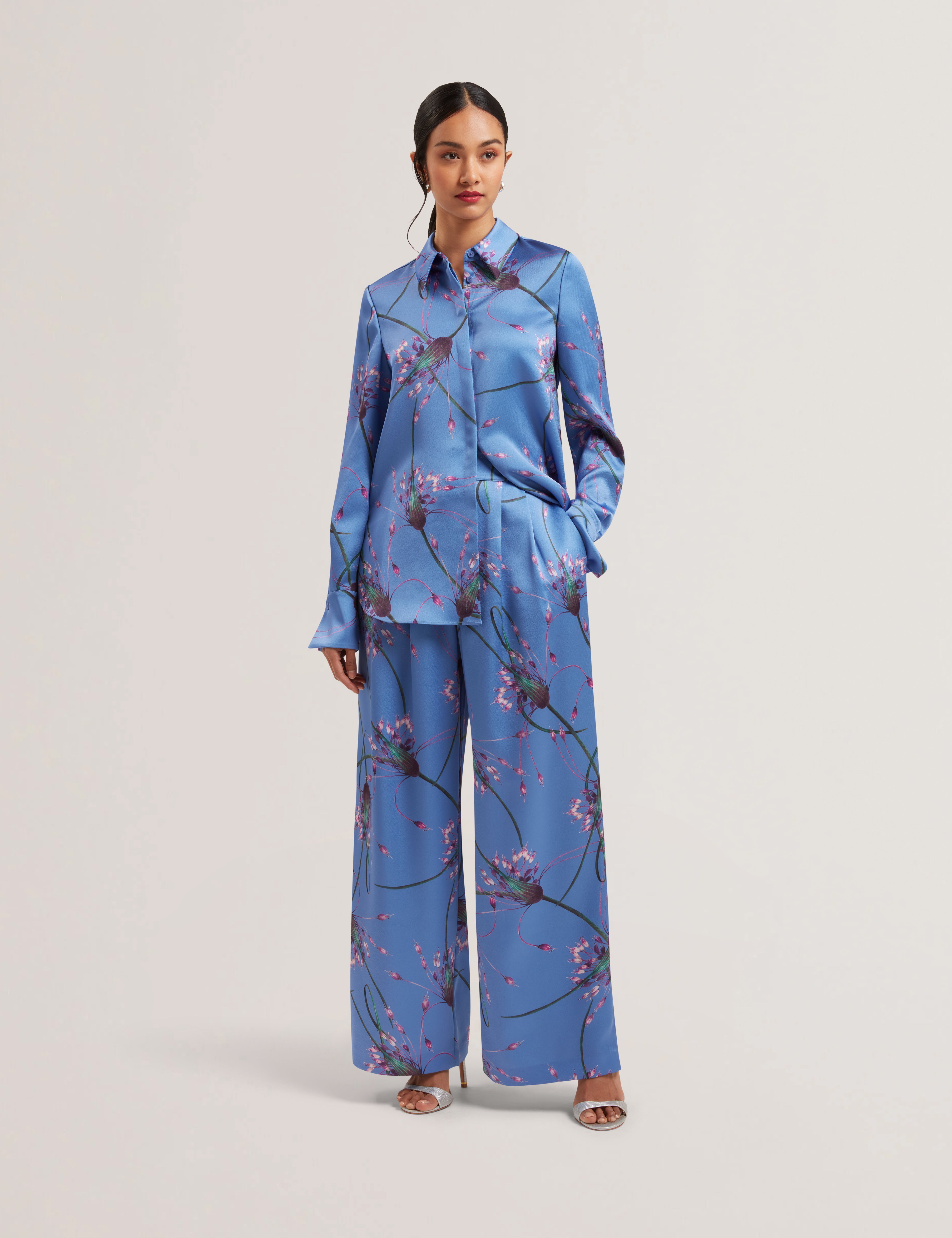 Satin Pyjamas Ted Baker Initial Pyjamas Buy Porifa Printed Satin