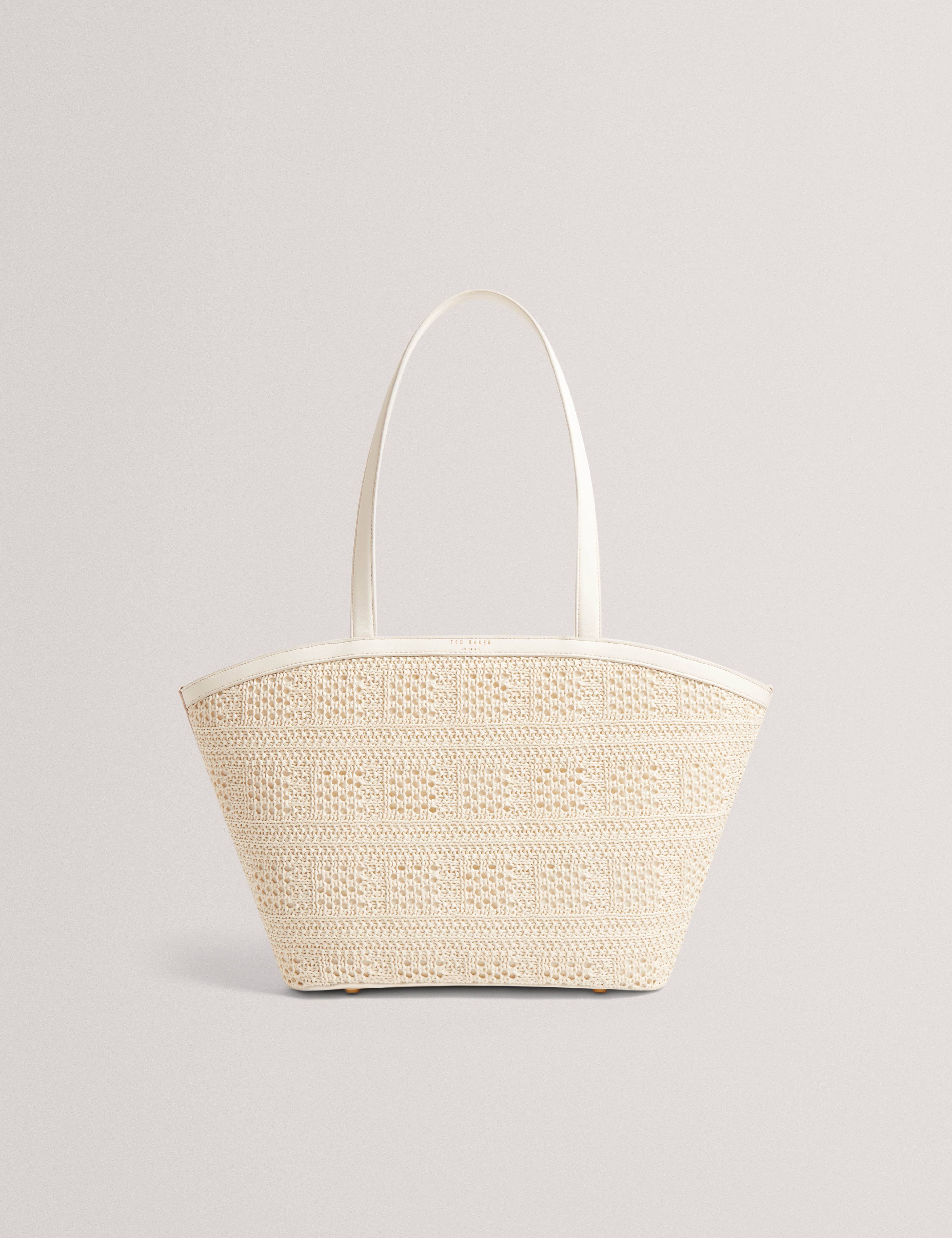 Shop Pammina Raffia Straw Bucket Tote Ivory for Women Online Ted