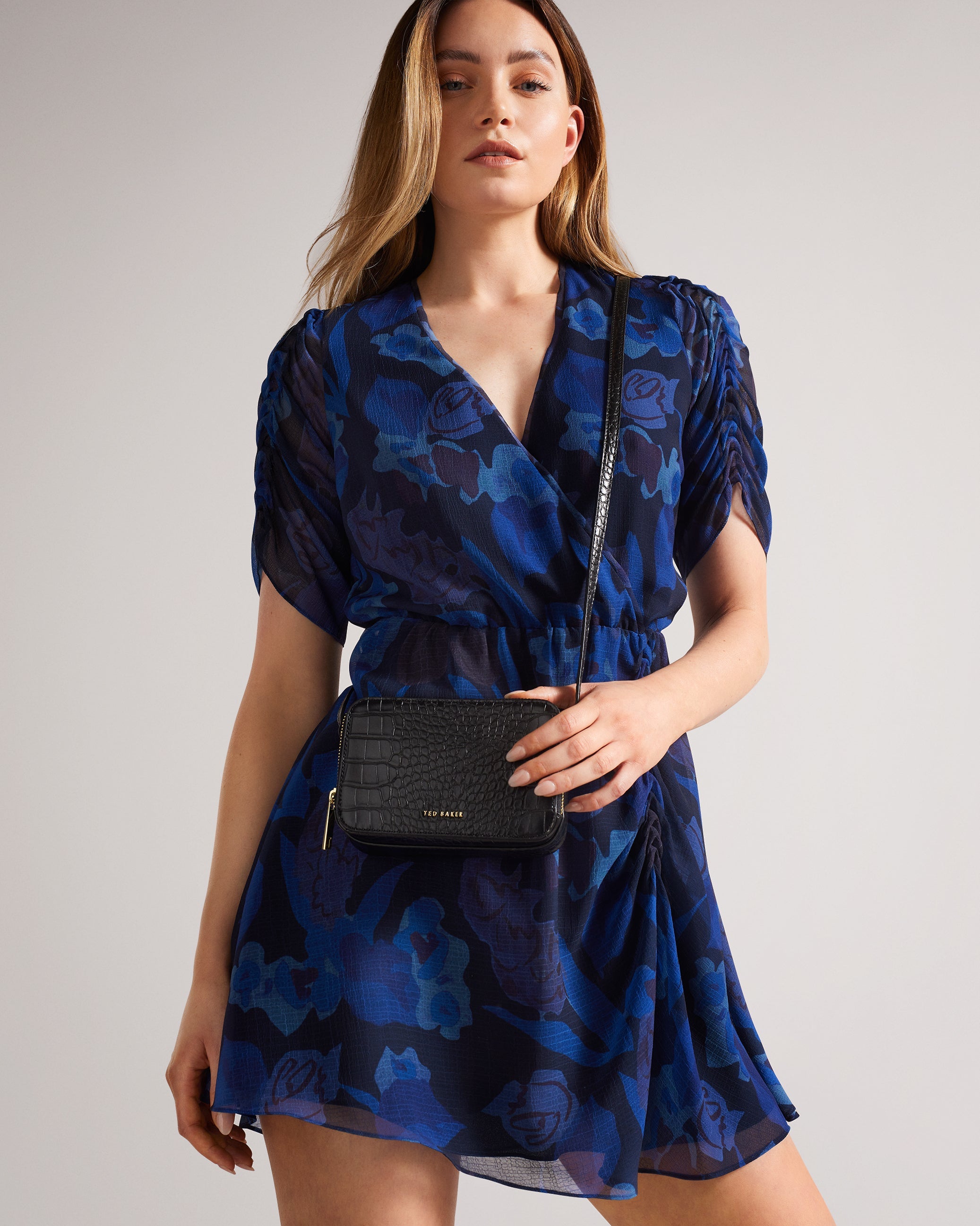 Croc effect camera bag ted baker Clearance