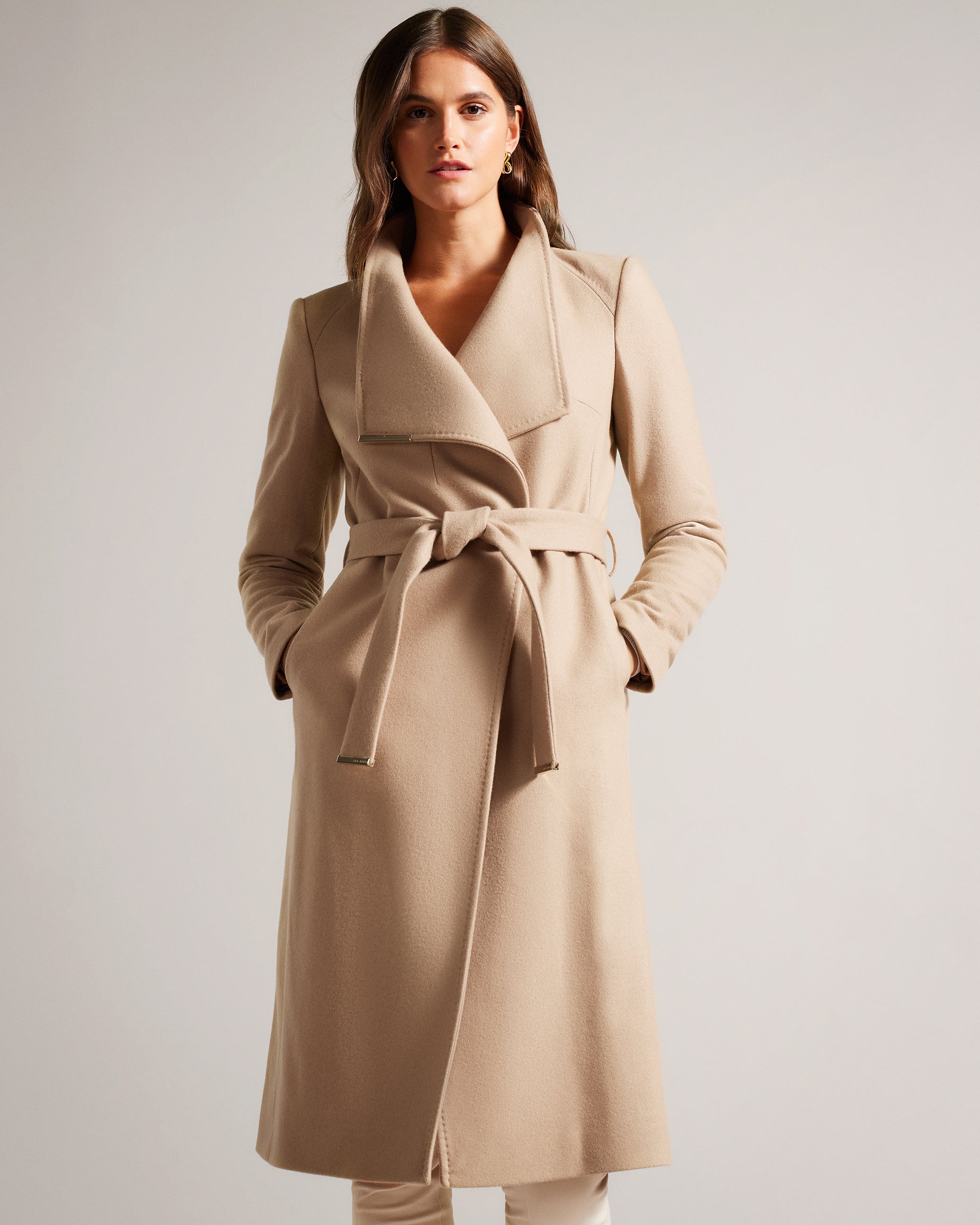 Wool Coat Outfit Ted Baker Coats Sale Womens Buy Rose Wool