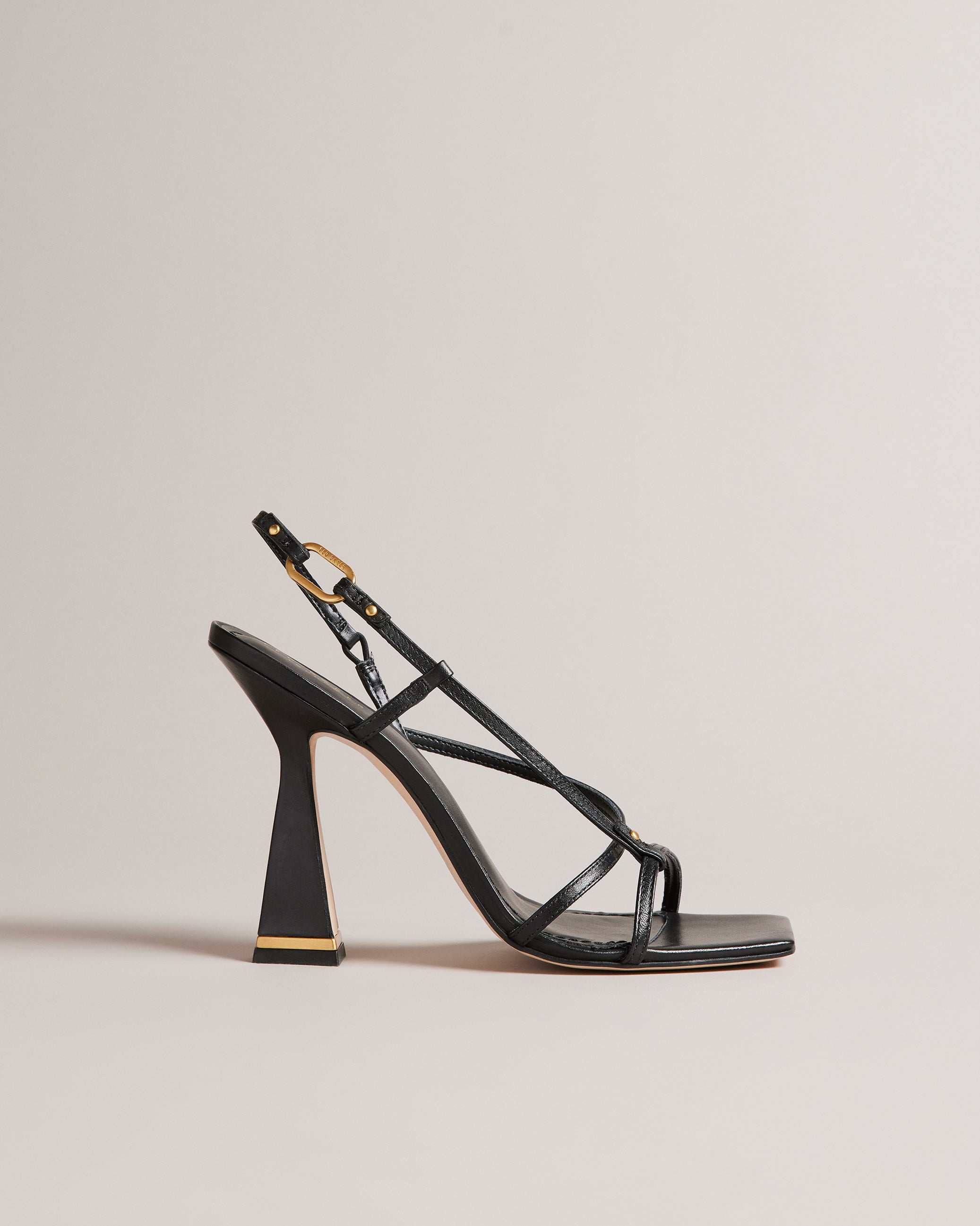 Buy Cayena Strappy Geometric Heeled Sandals Black Ted Baker KSA