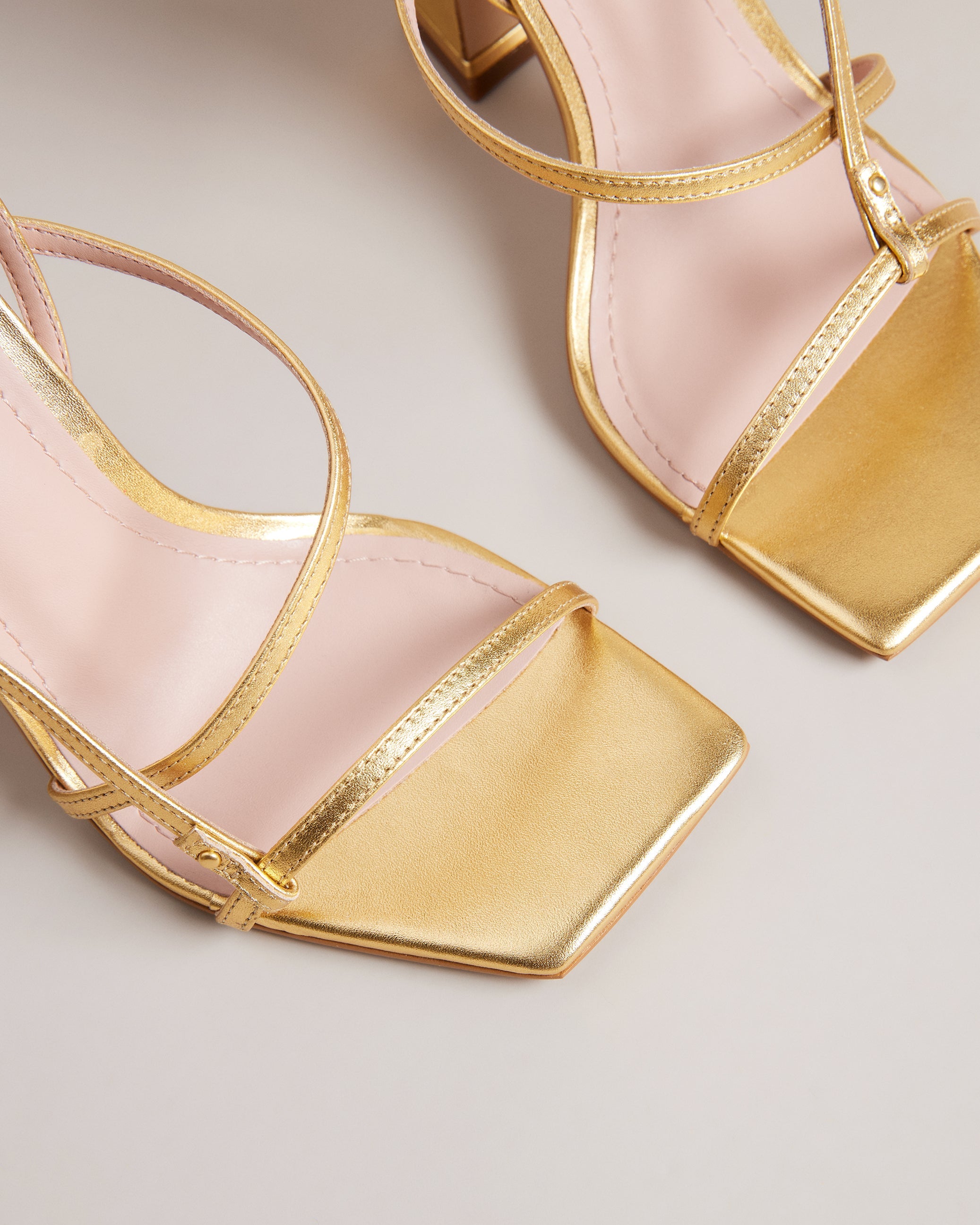 Ted baker store gold sandals