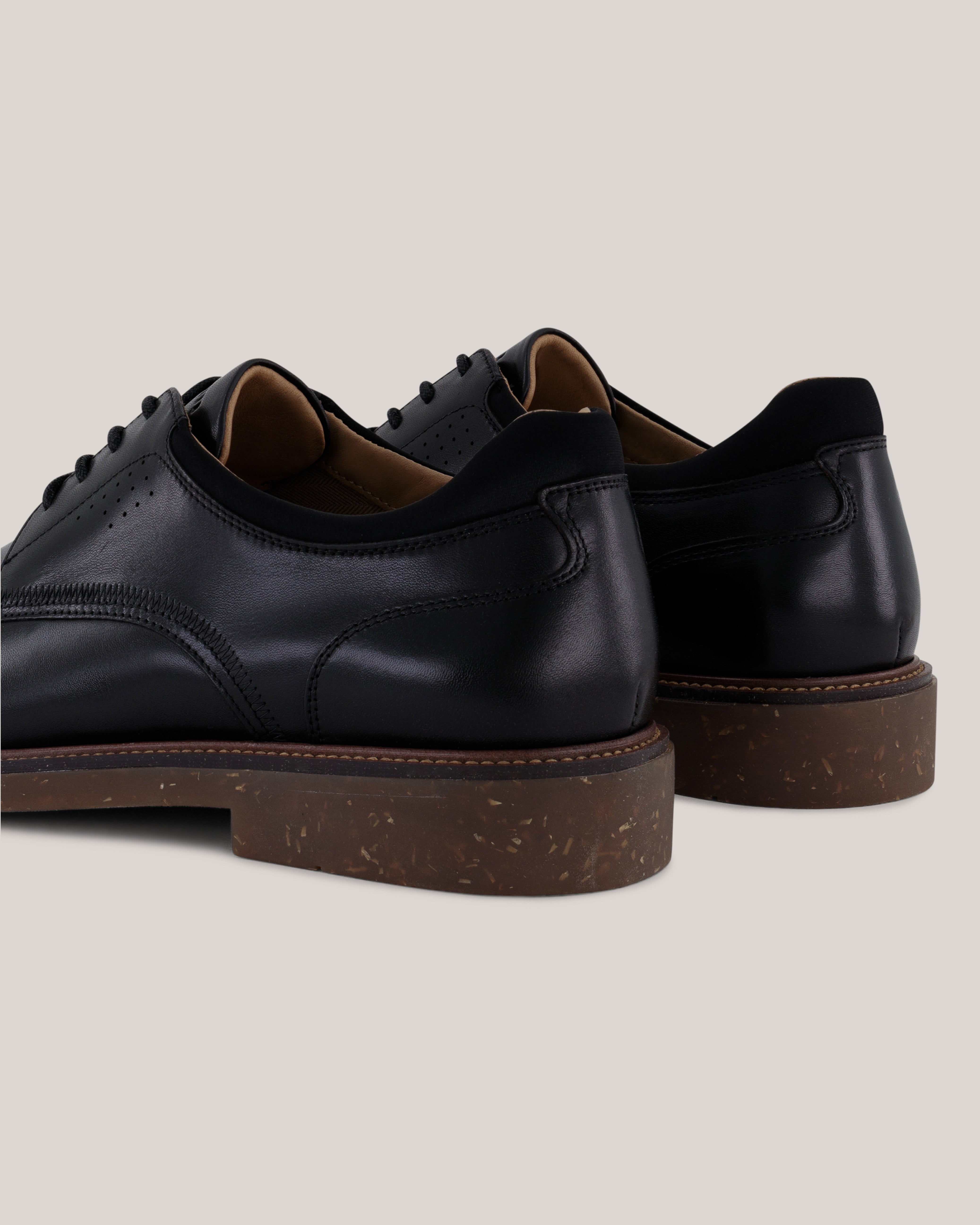 Swanlie Smooth Leather Derby Boot Black