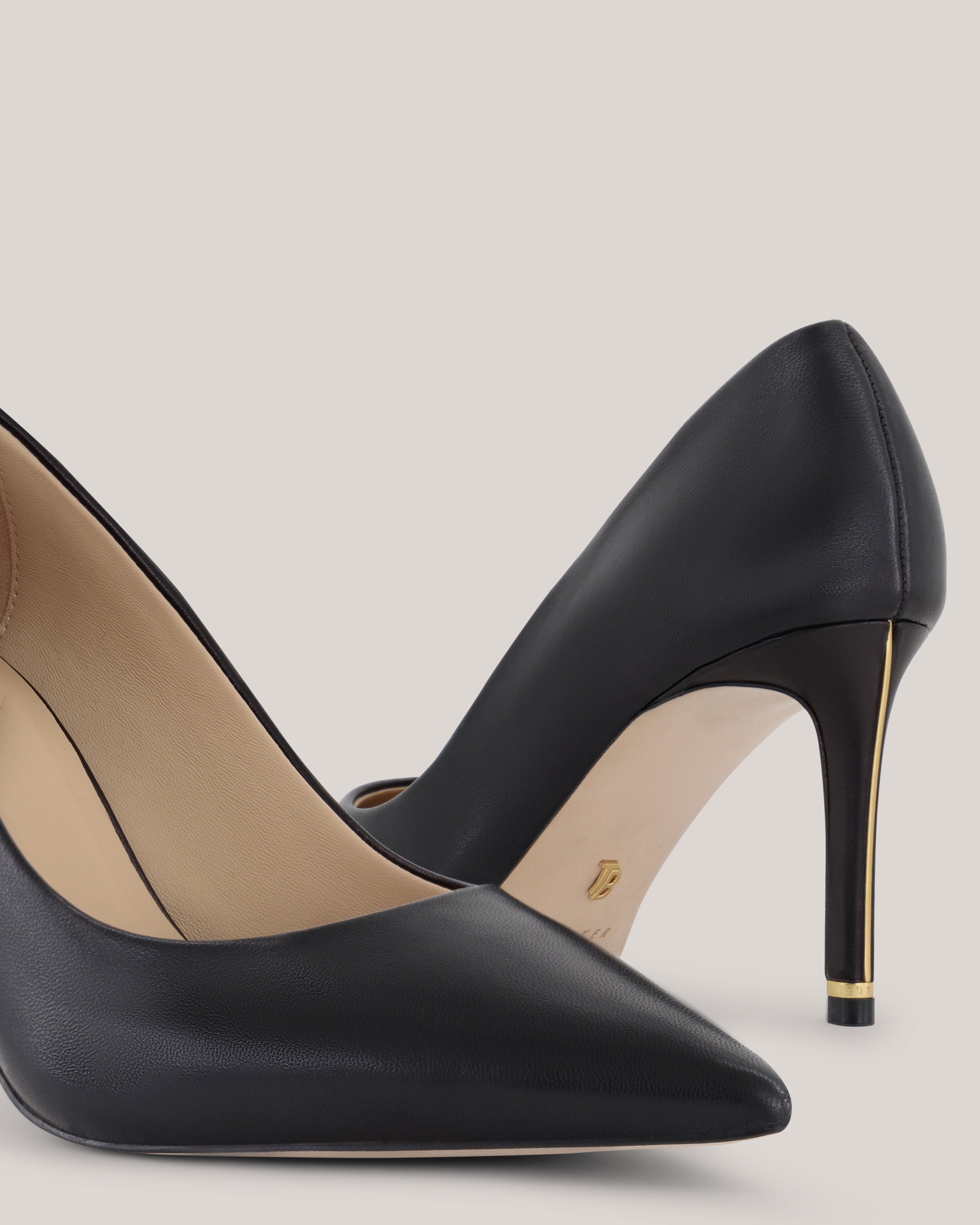 Chrltte Heeled Shoe With Heel Hardwa Black