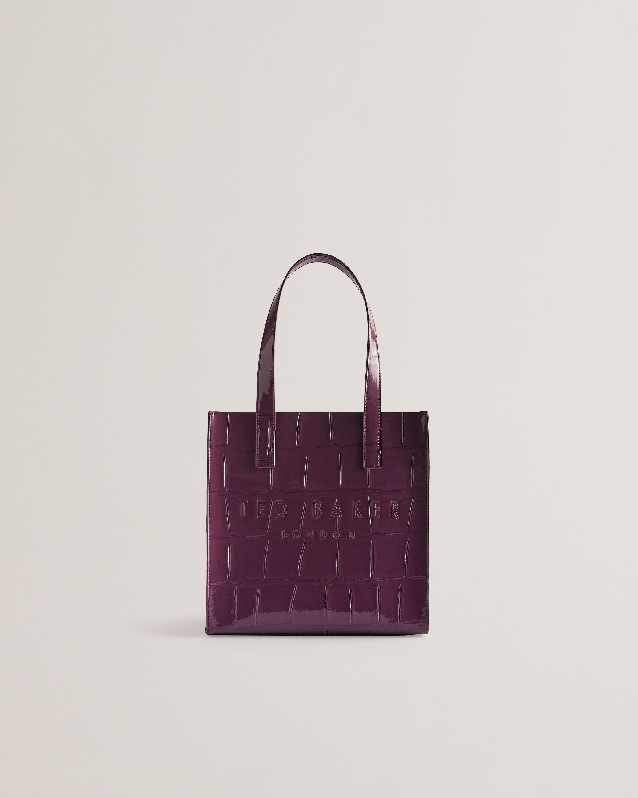 Reptcon Croc Effect Small Icon Bag Maroon