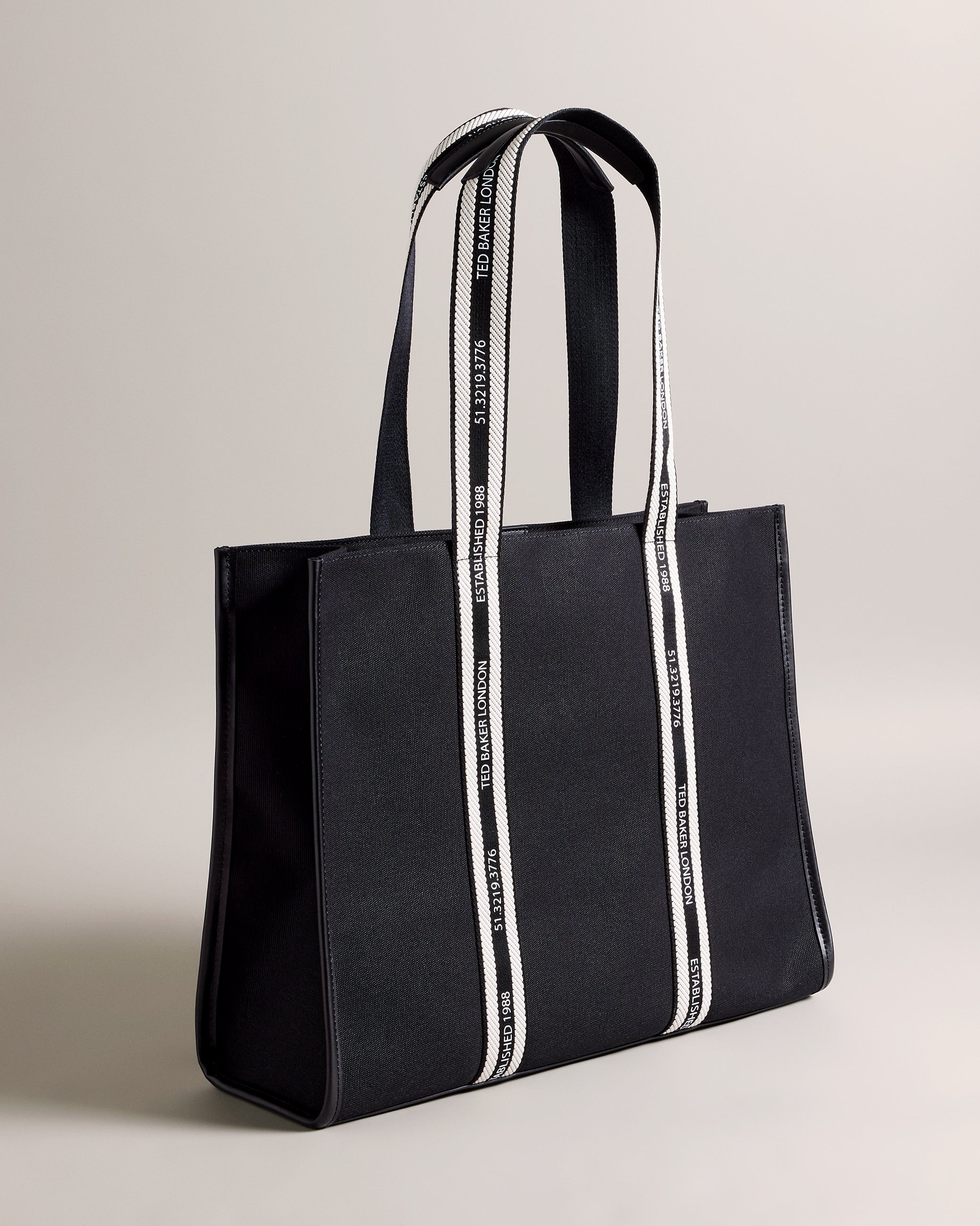 Georjey Branded Webbing Canvas Tote