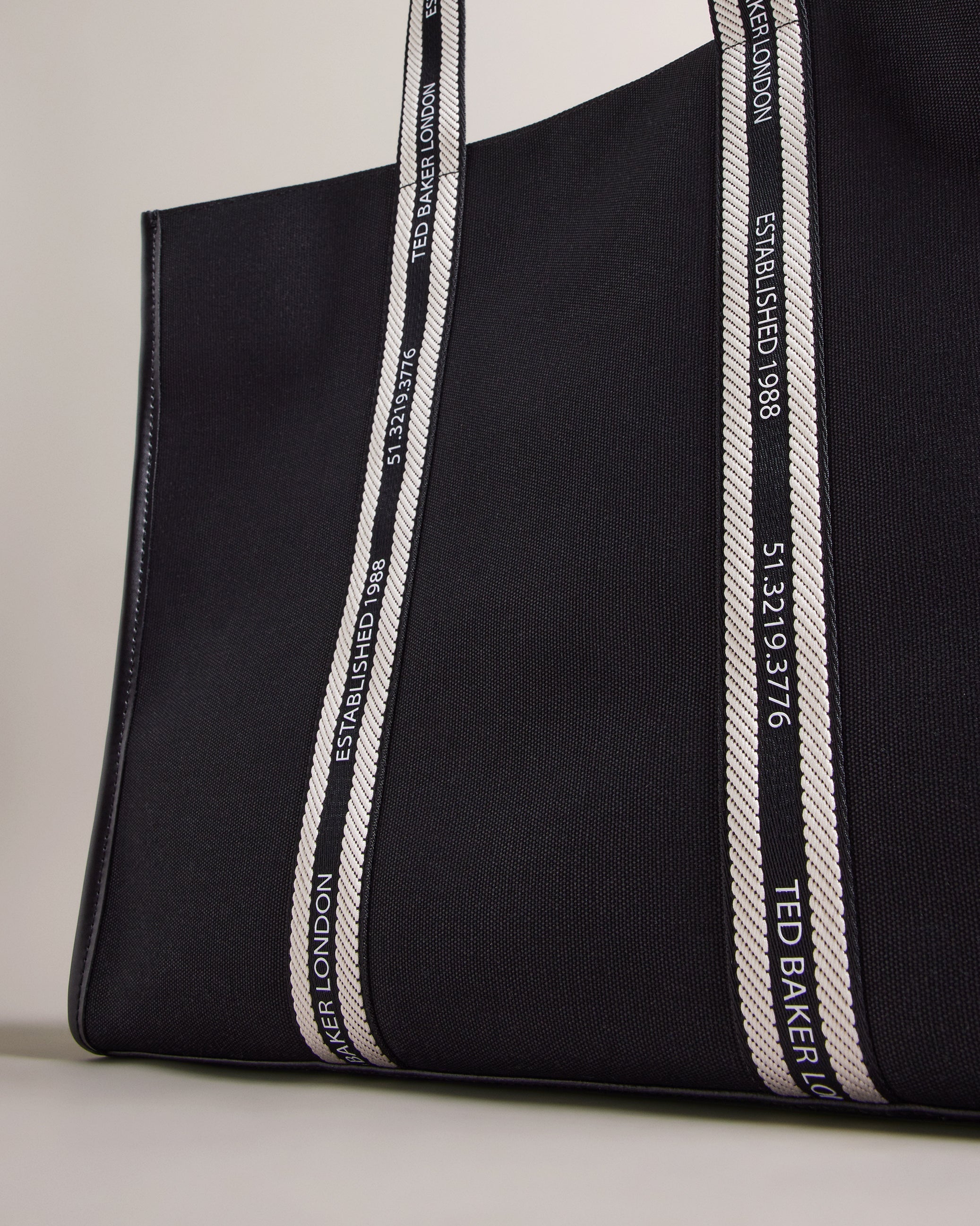 Georjey Branded Webbing Canvas Tote