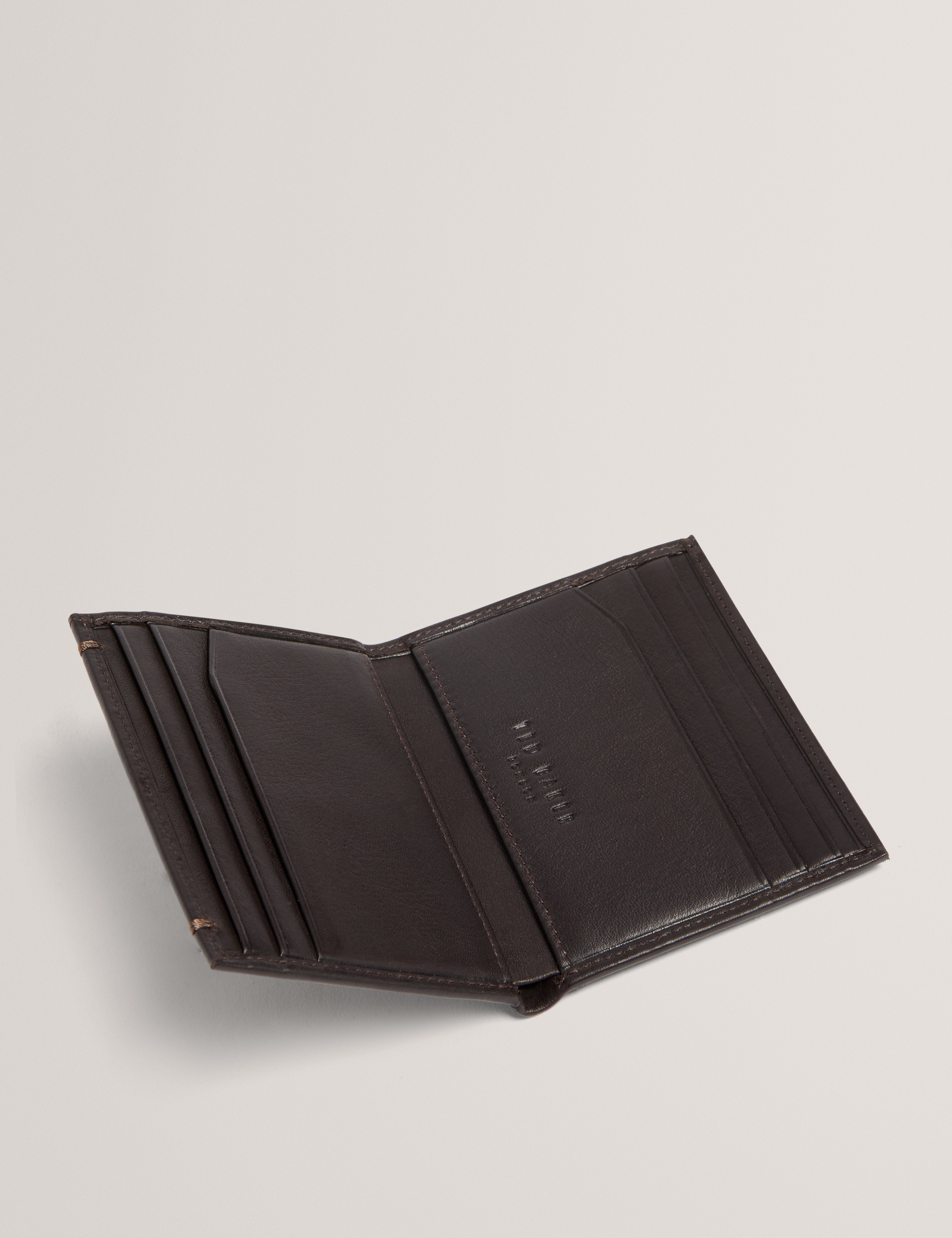 Zackory Leather Cardholder Brn-Choc