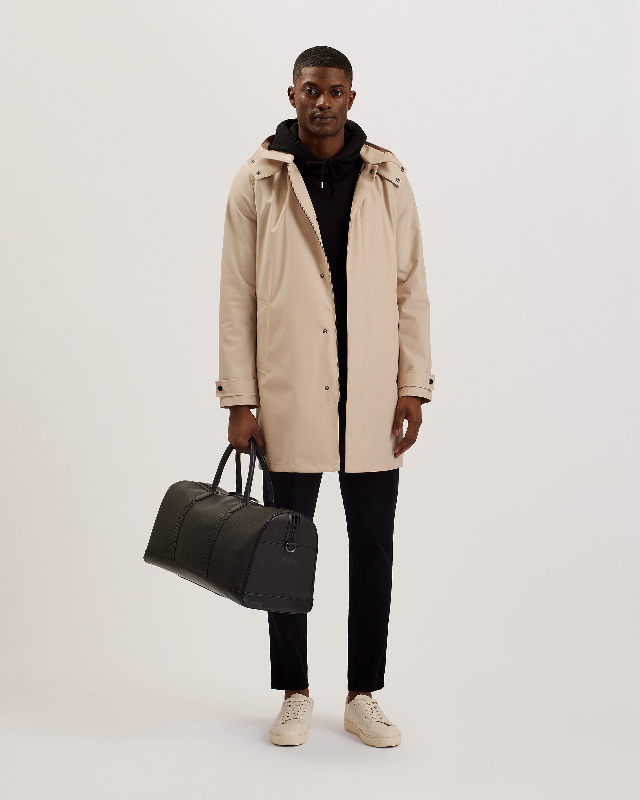 Conarr Saffiano Leather Holdall Black