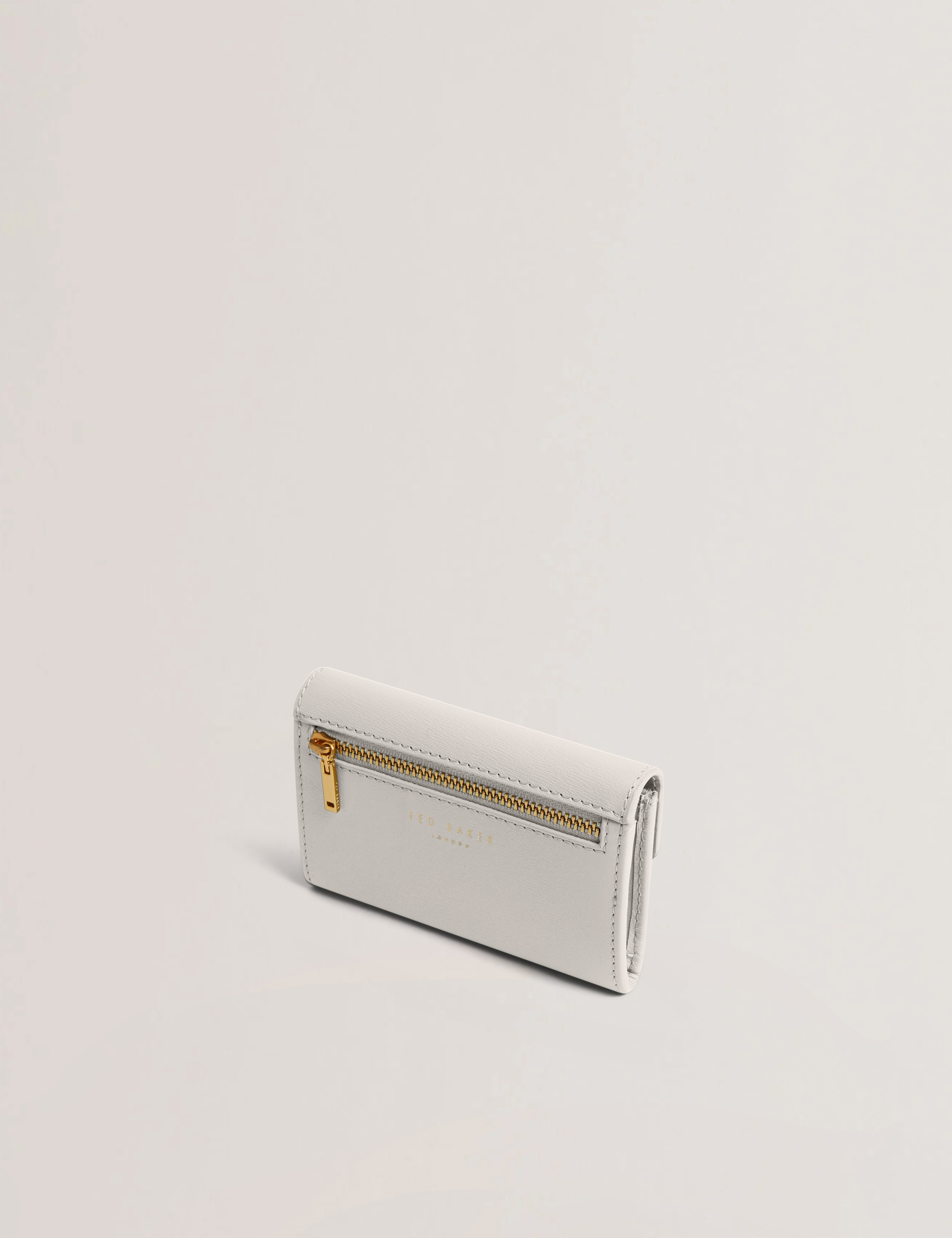 Anilisa Tb Detail Small Leather Purse Ecru