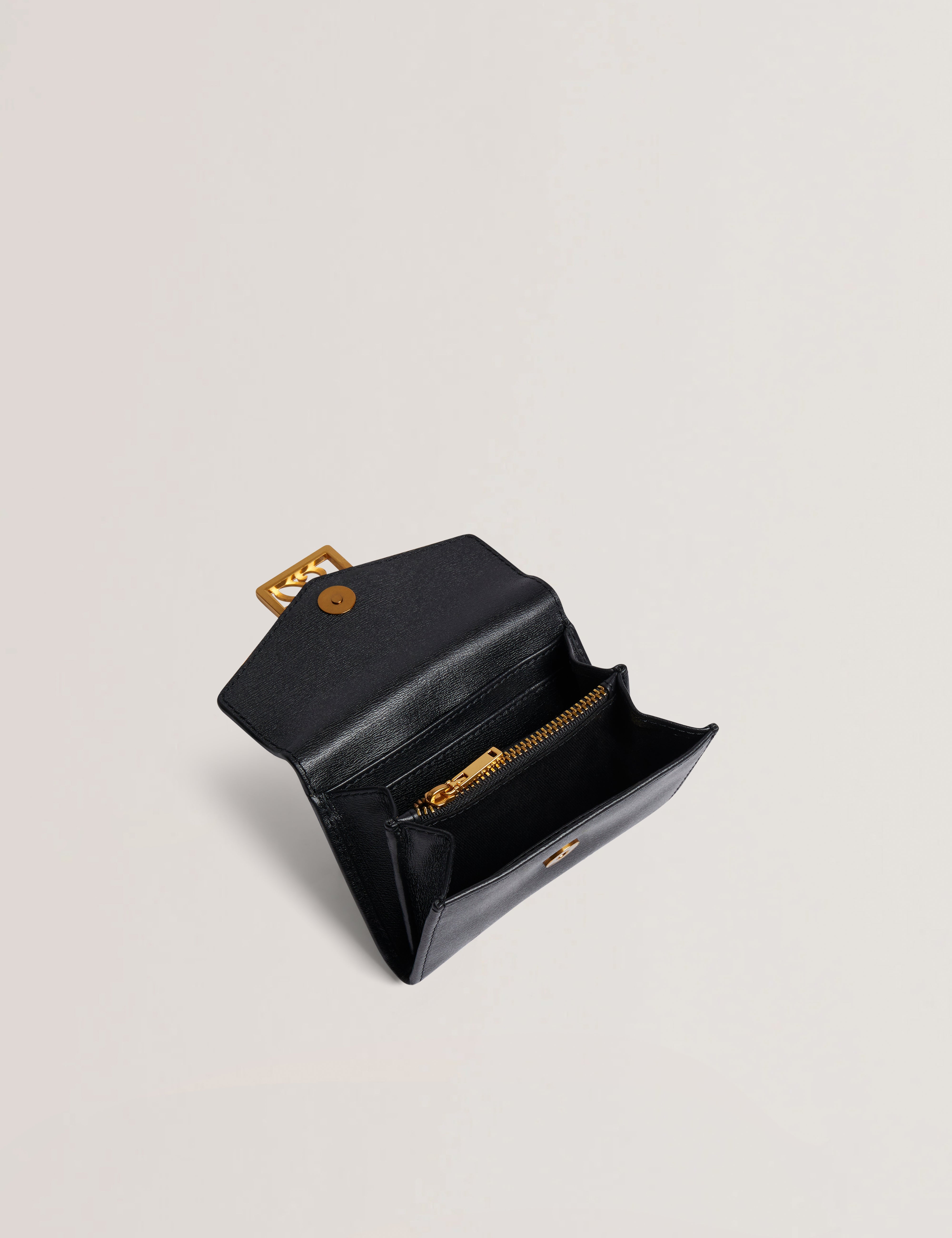 Anilisa Tb Detail Small Leather Purse Black