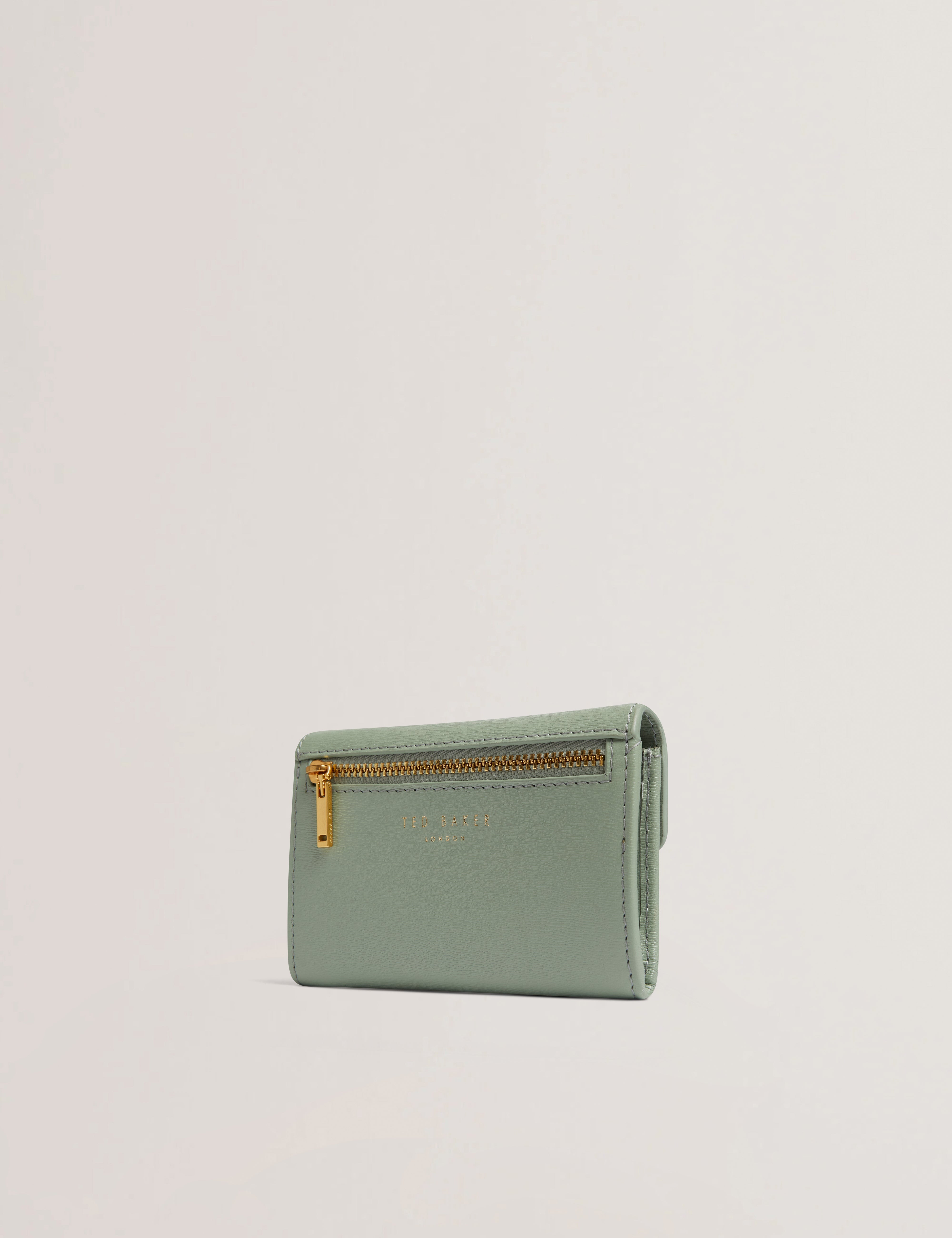 Anilisa Tb Detail Small Leather Purse Lt-Green