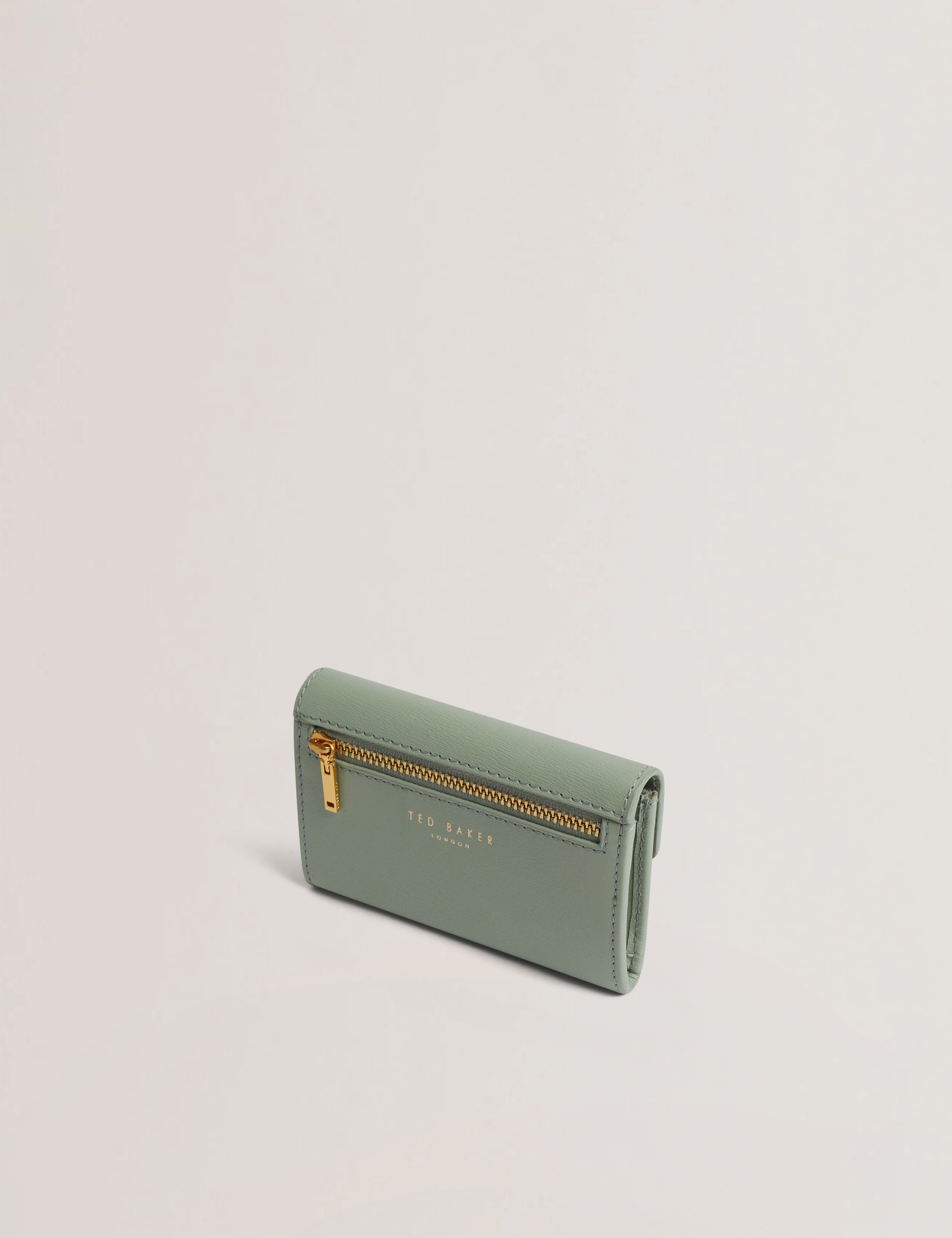 Anilisa Tb Detail Small Leather Purse Lt-Green