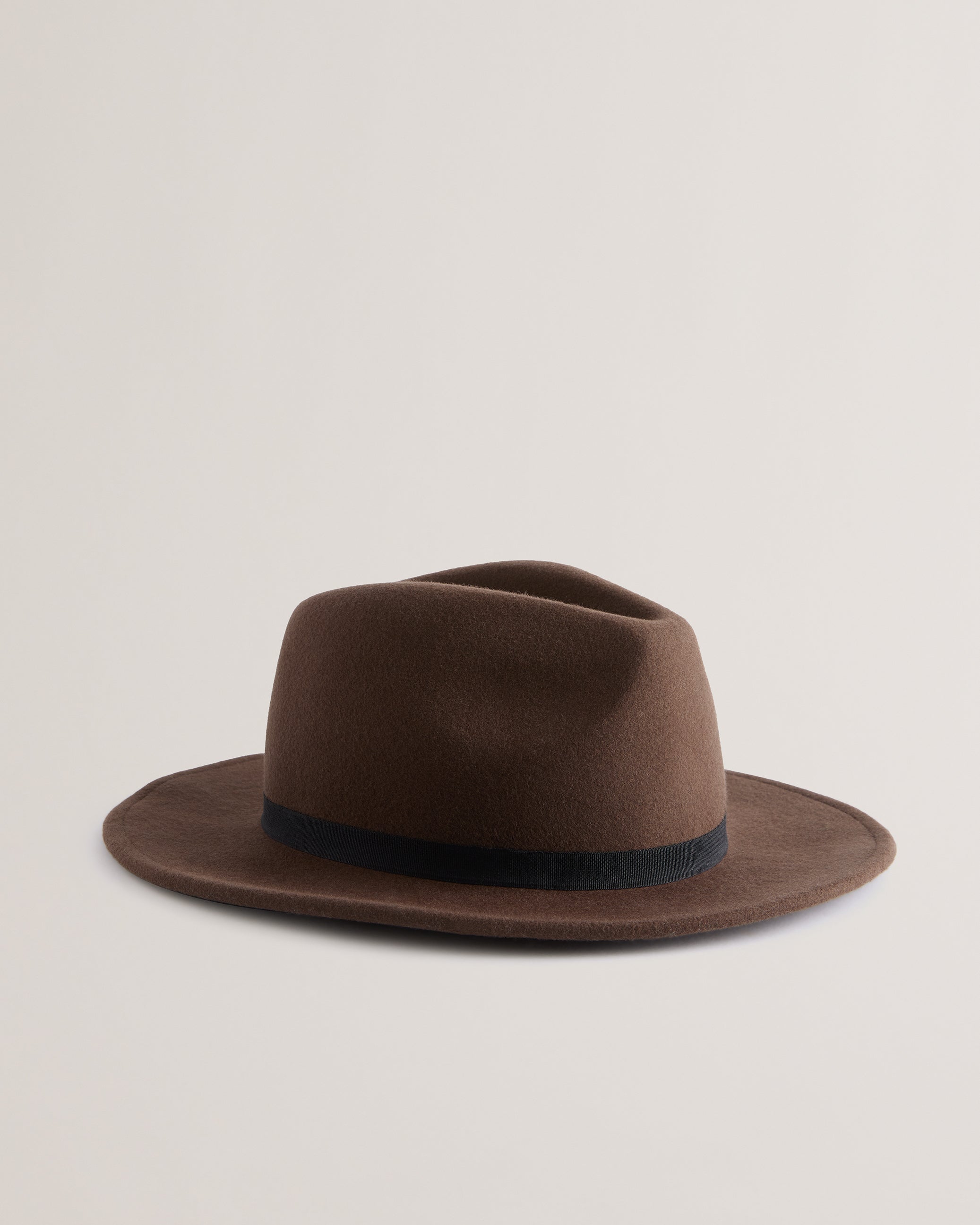 Corbby Felt Trilby Hat Brown