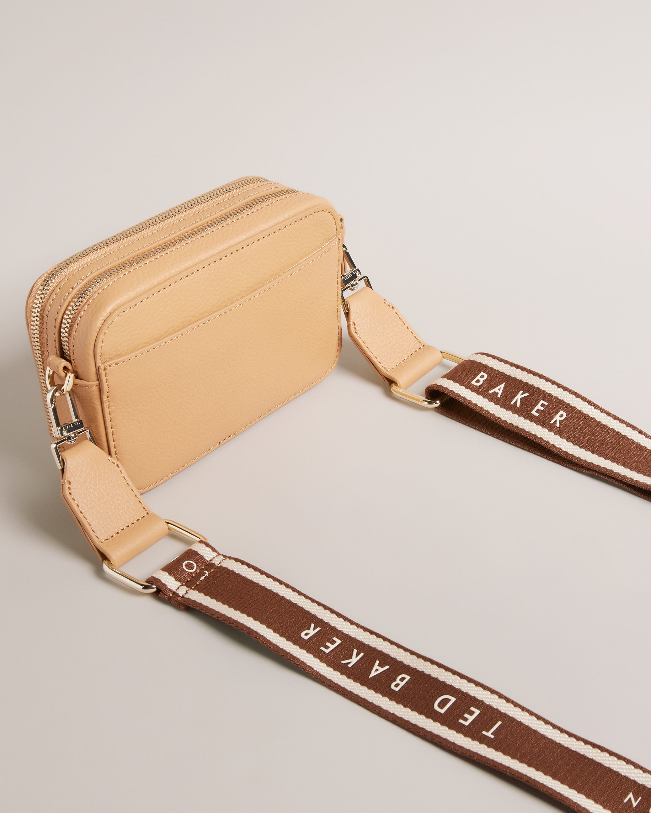 Stunna Mini Webbing Crossbody Bag Camel