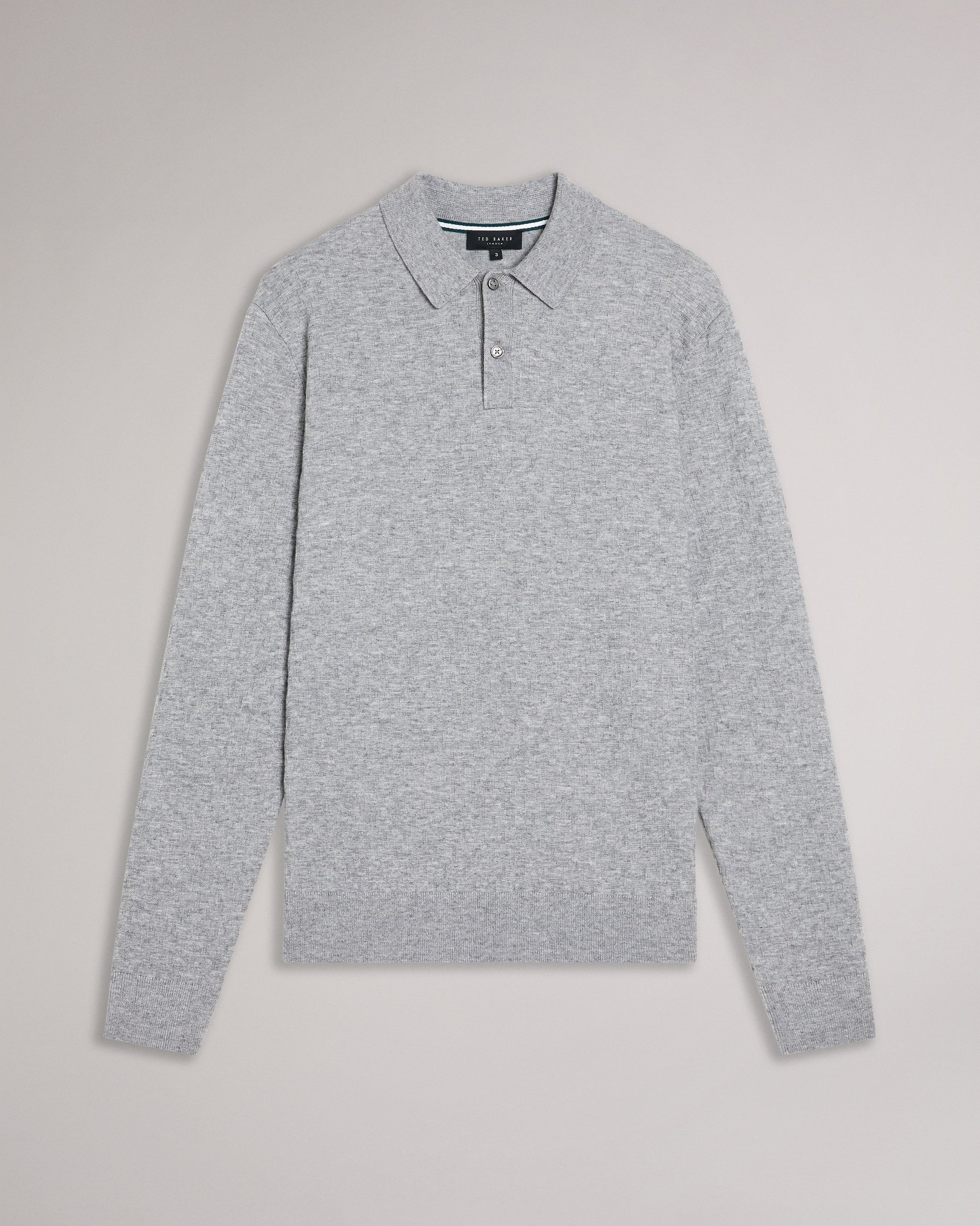 Morar Ls T Stitch Knitted Polo Grey