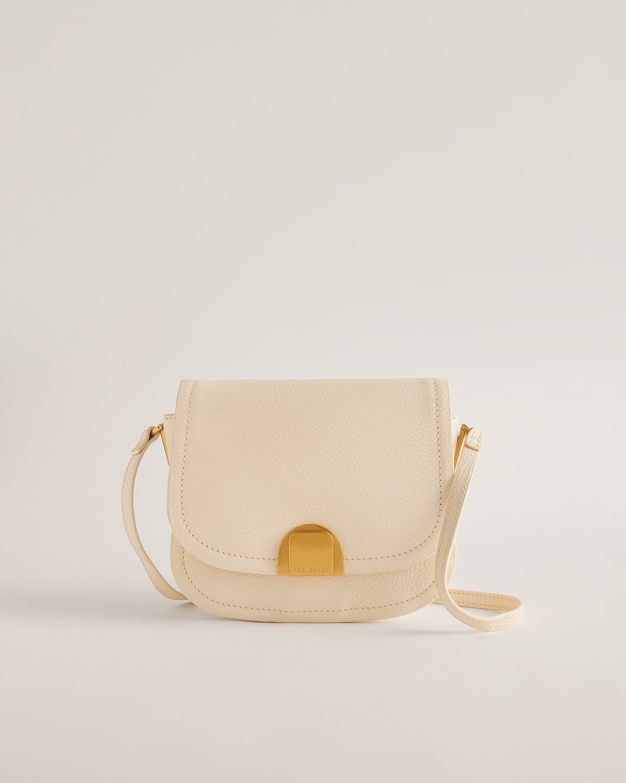 Imilda Satchel Crossbody Bag With Lock Detail Ivory