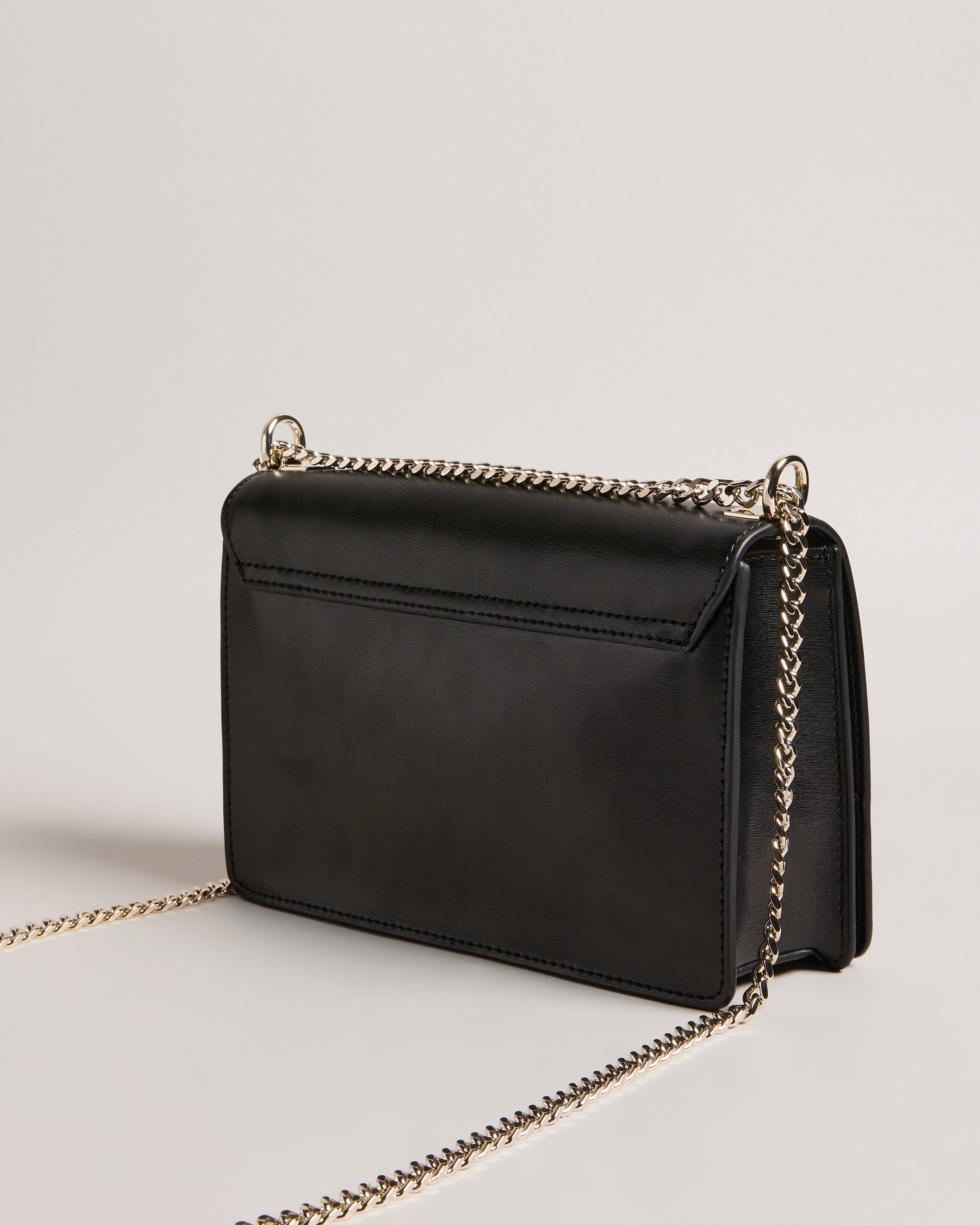 Black cross body bag with chain strap online