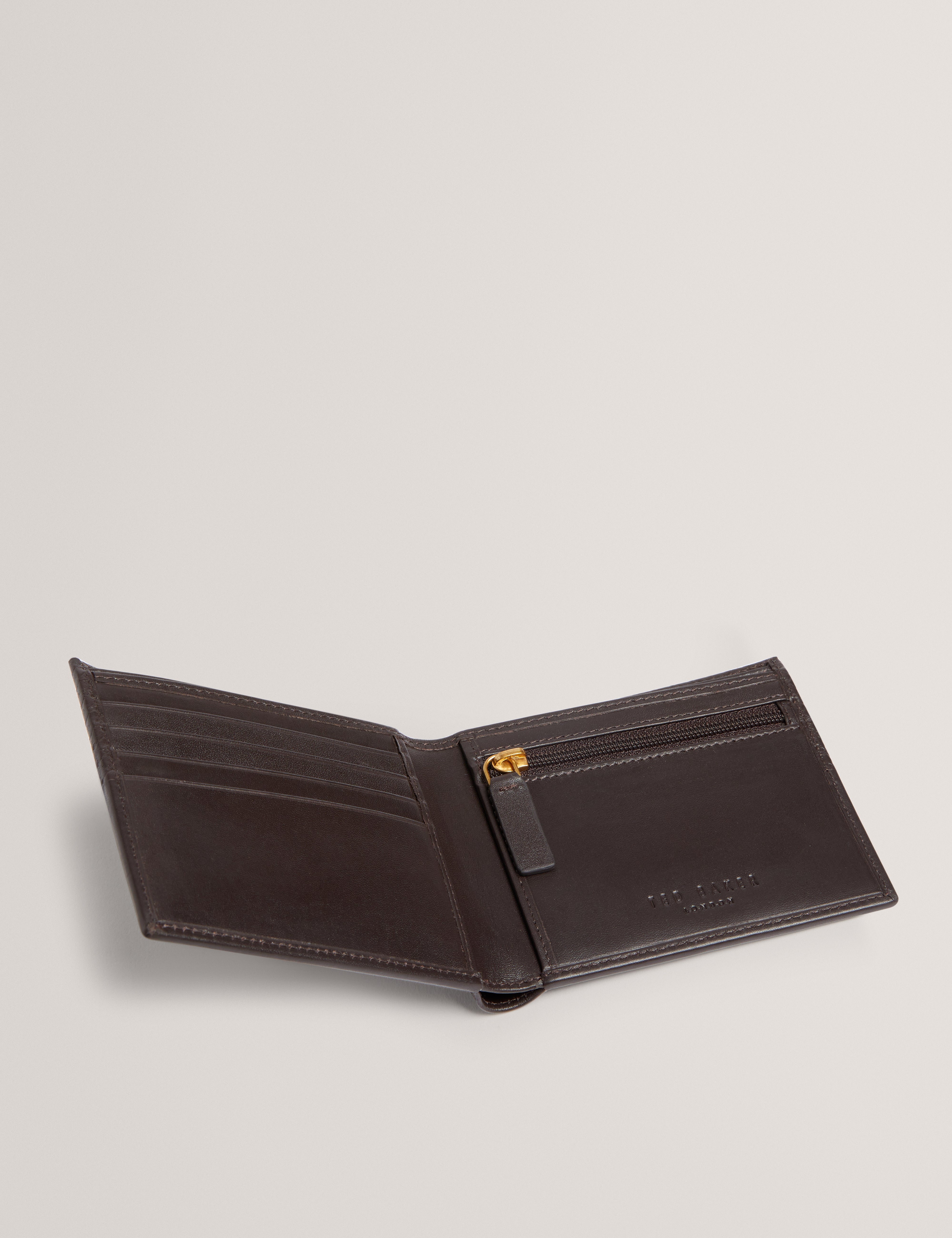 Westiin Weave Texture Leather Wallet Brn-Choc