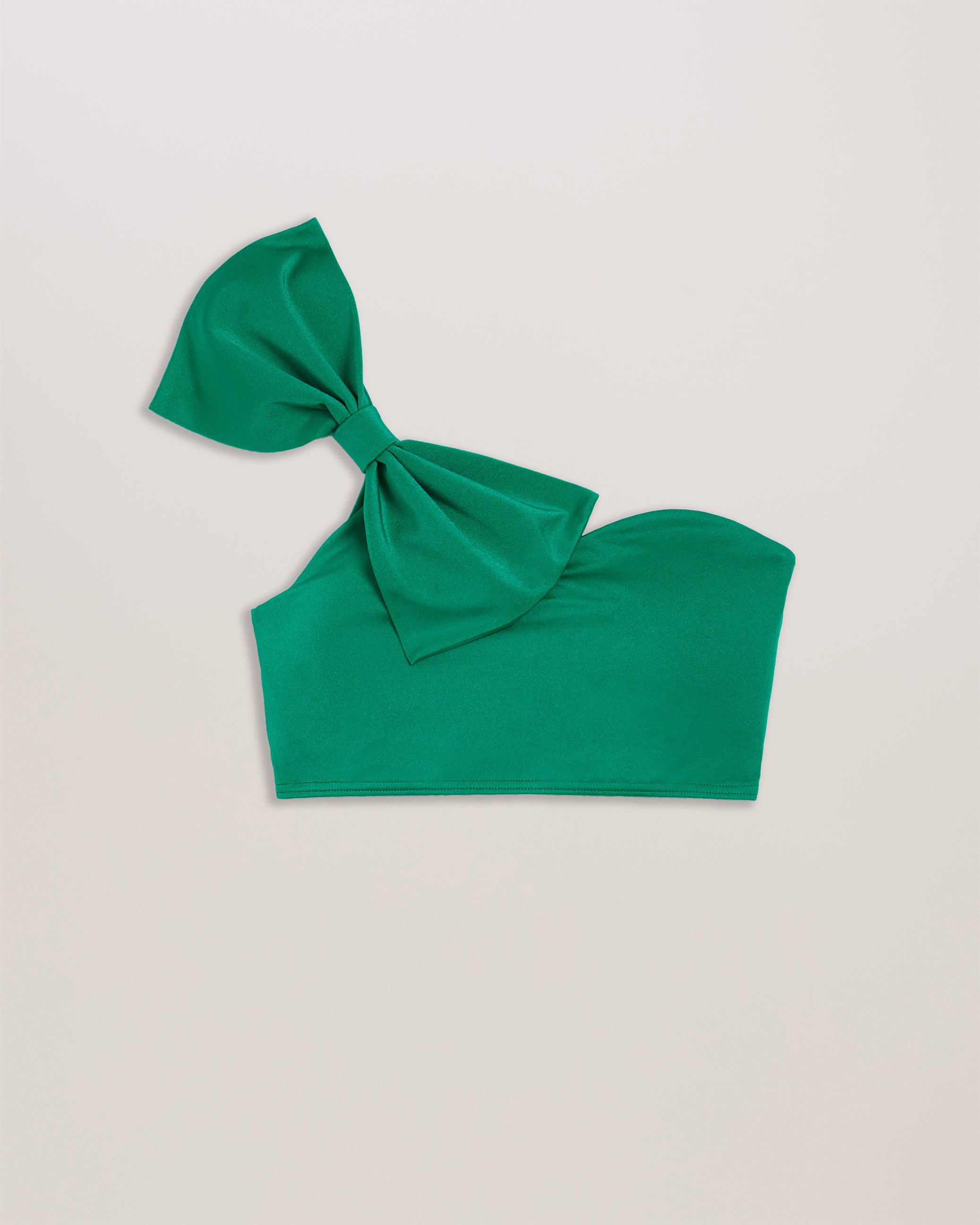 Liennaa One Shoulder Bow Bikini Top Lt-Green