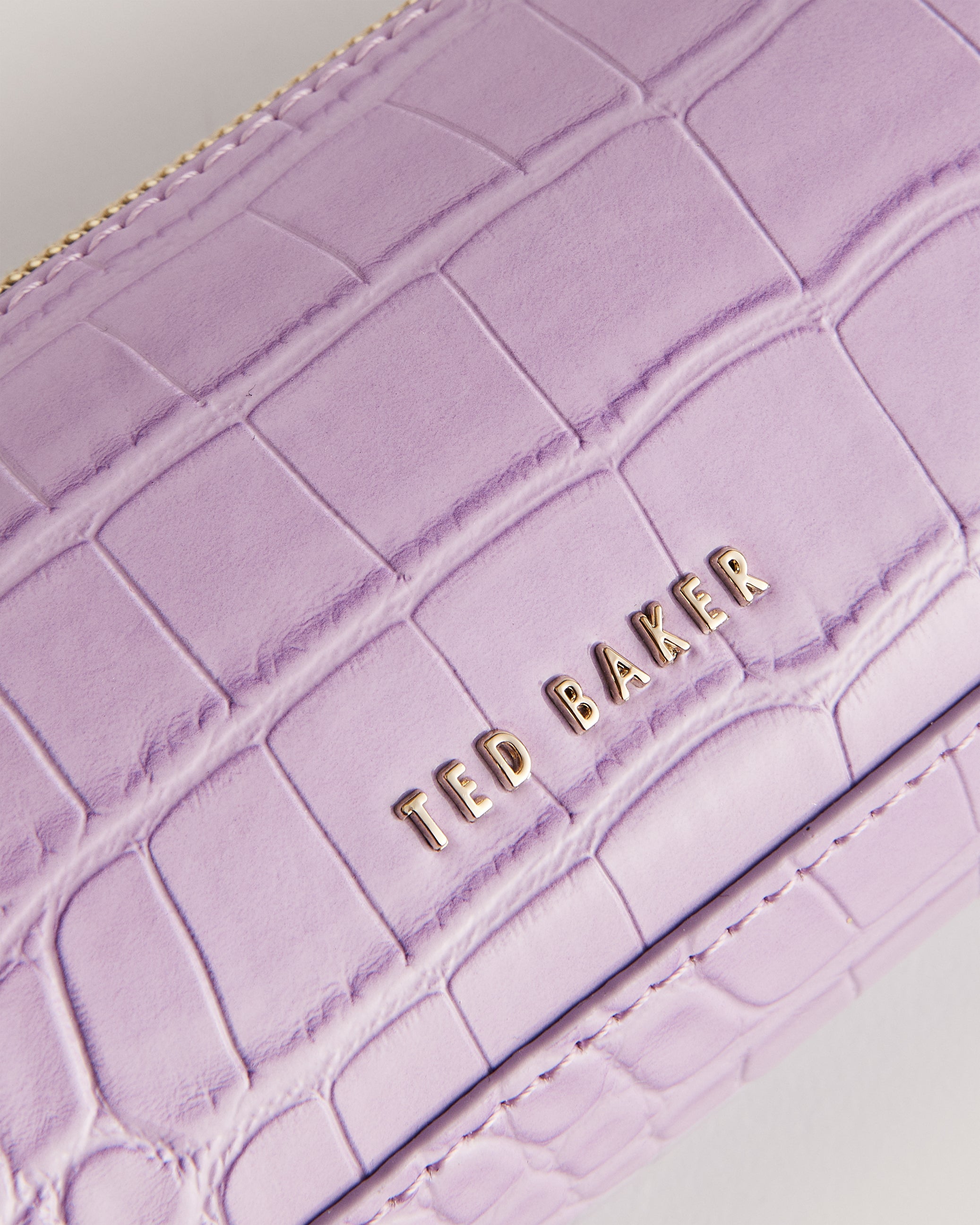 Charlas Imitation Croc Pencil Case Lilac