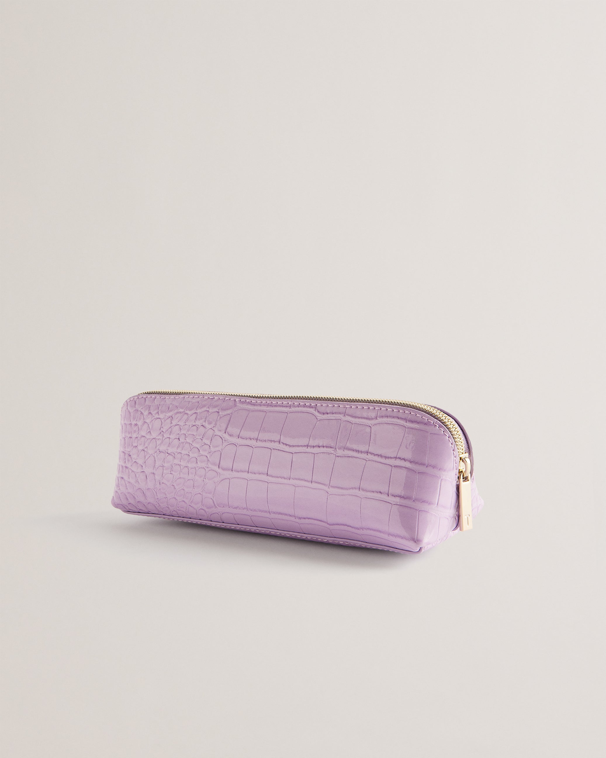 Charlas Imitation Croc Pencil Case Lilac