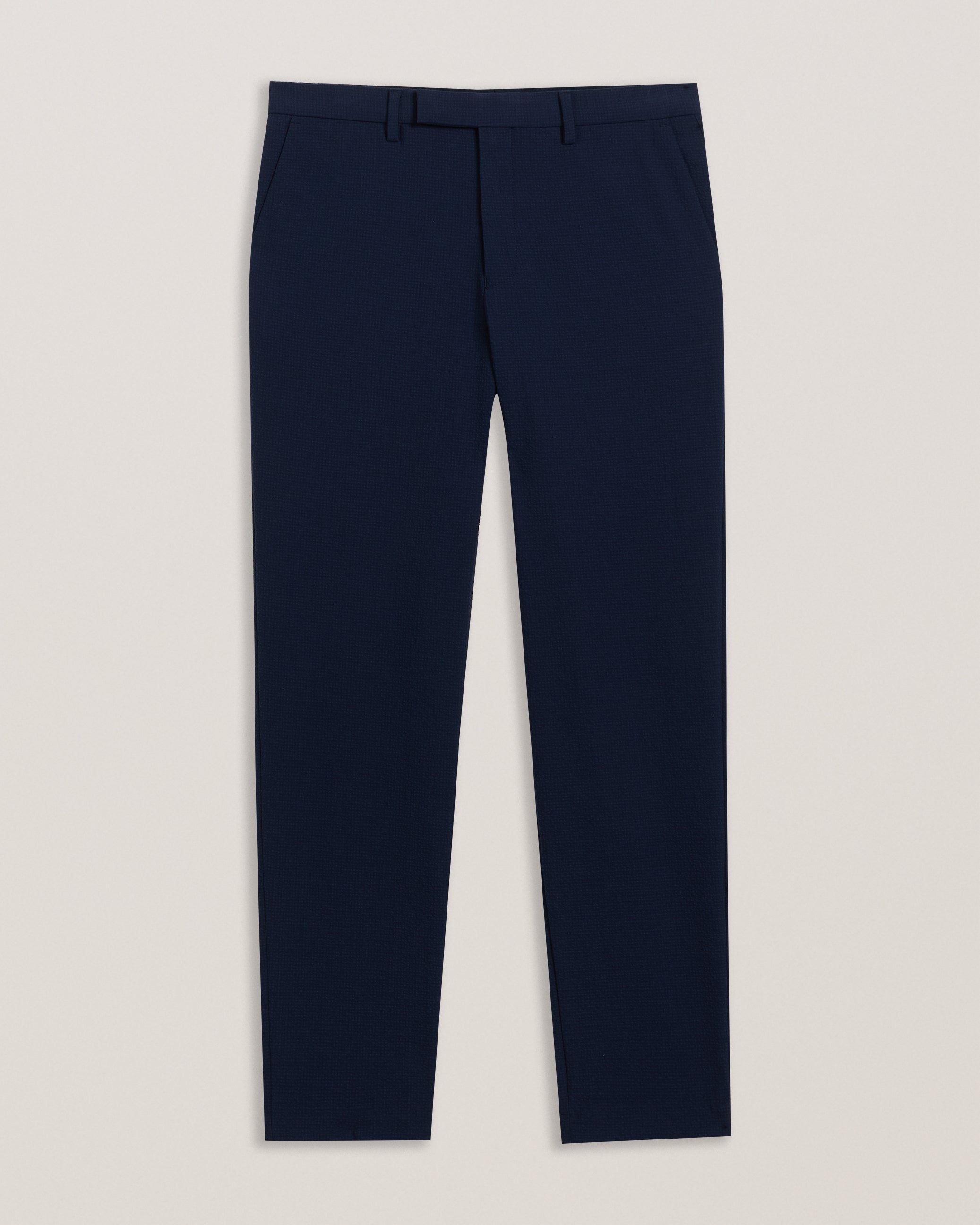 Remust Seersucker Tailored Trouser Navy