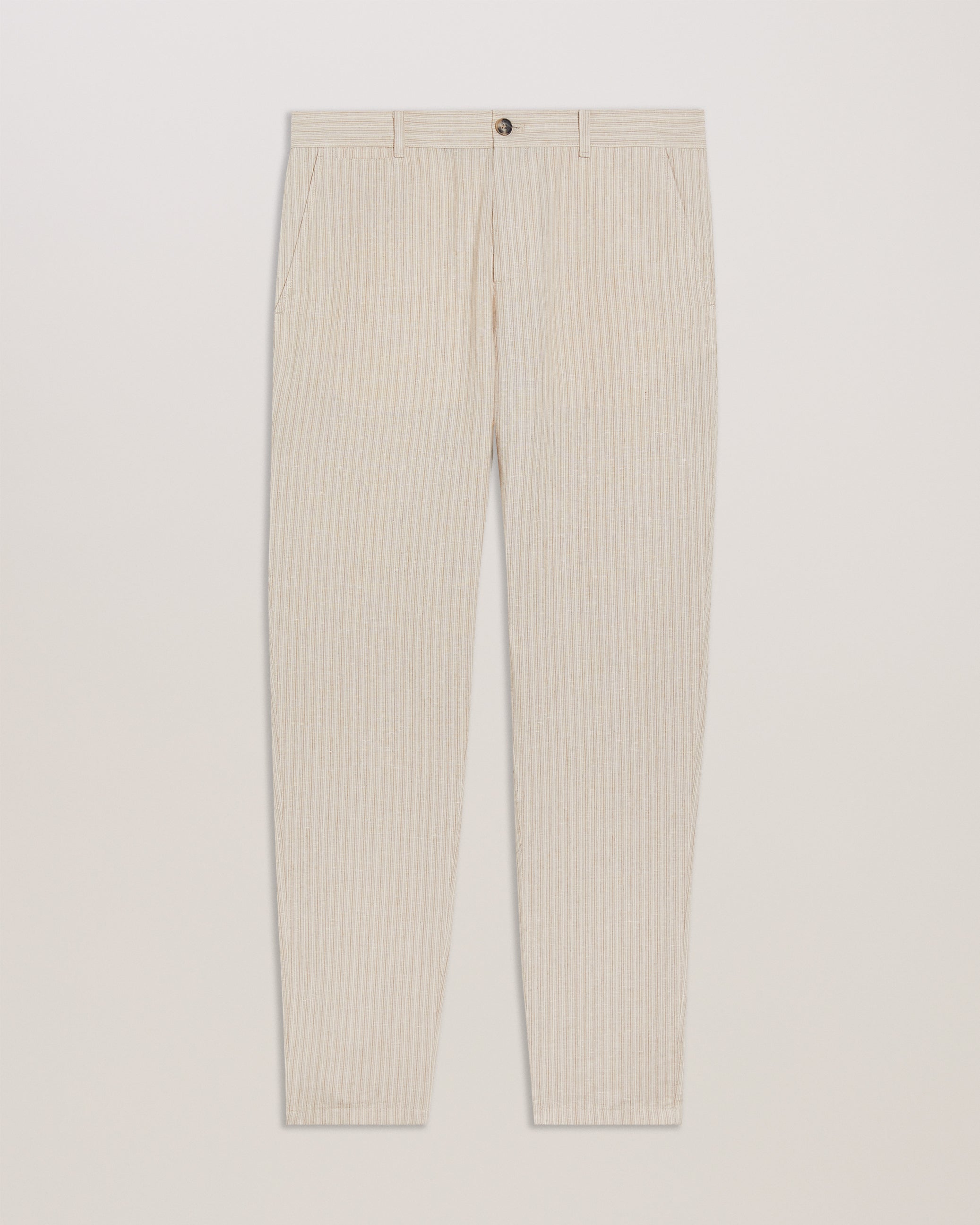 Heyes Striped Regular Trouser Ecru