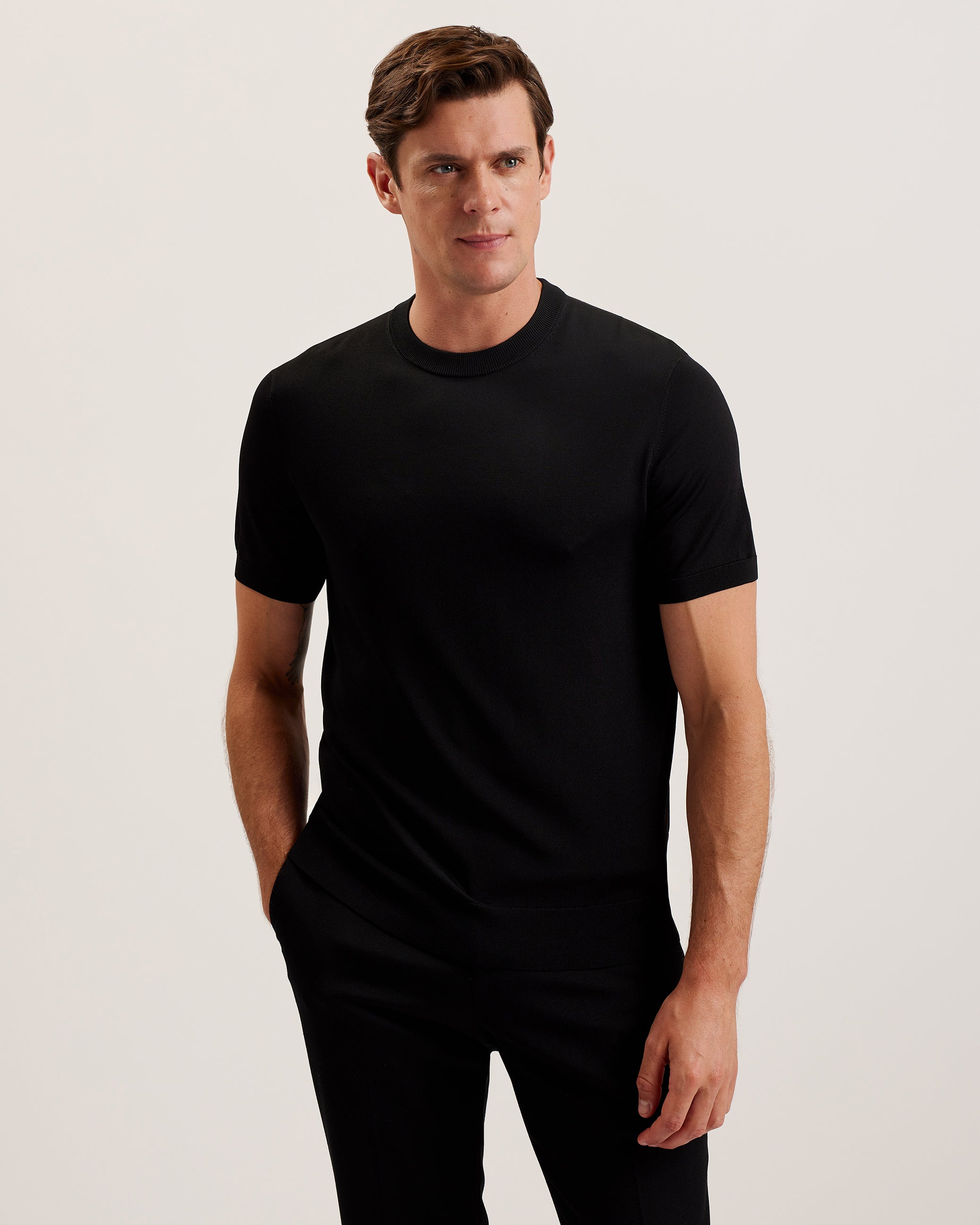 Reyon Ss Rayon T-Shirt Black