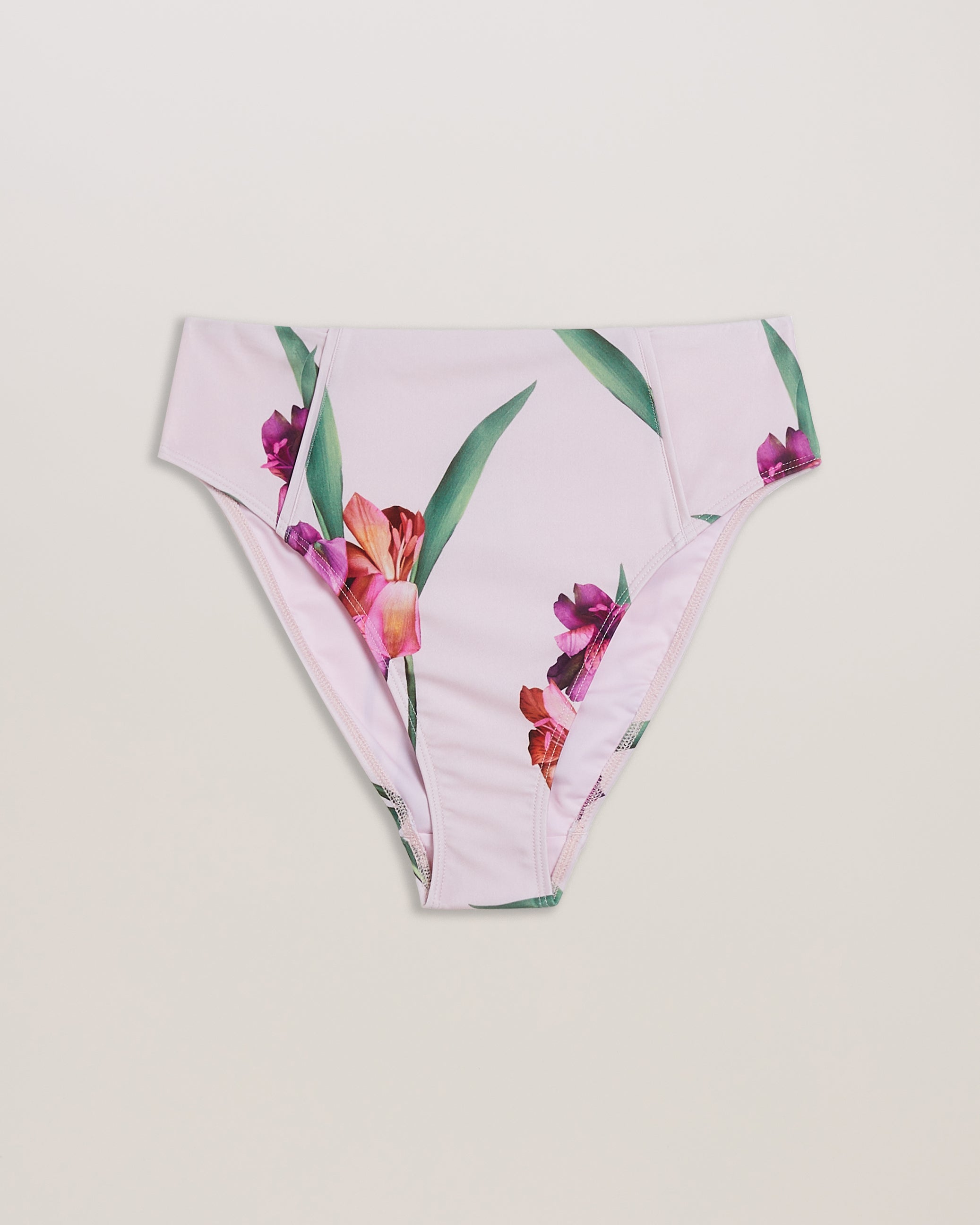 Avelea High Waisted Bikini Bottom Lt Pink