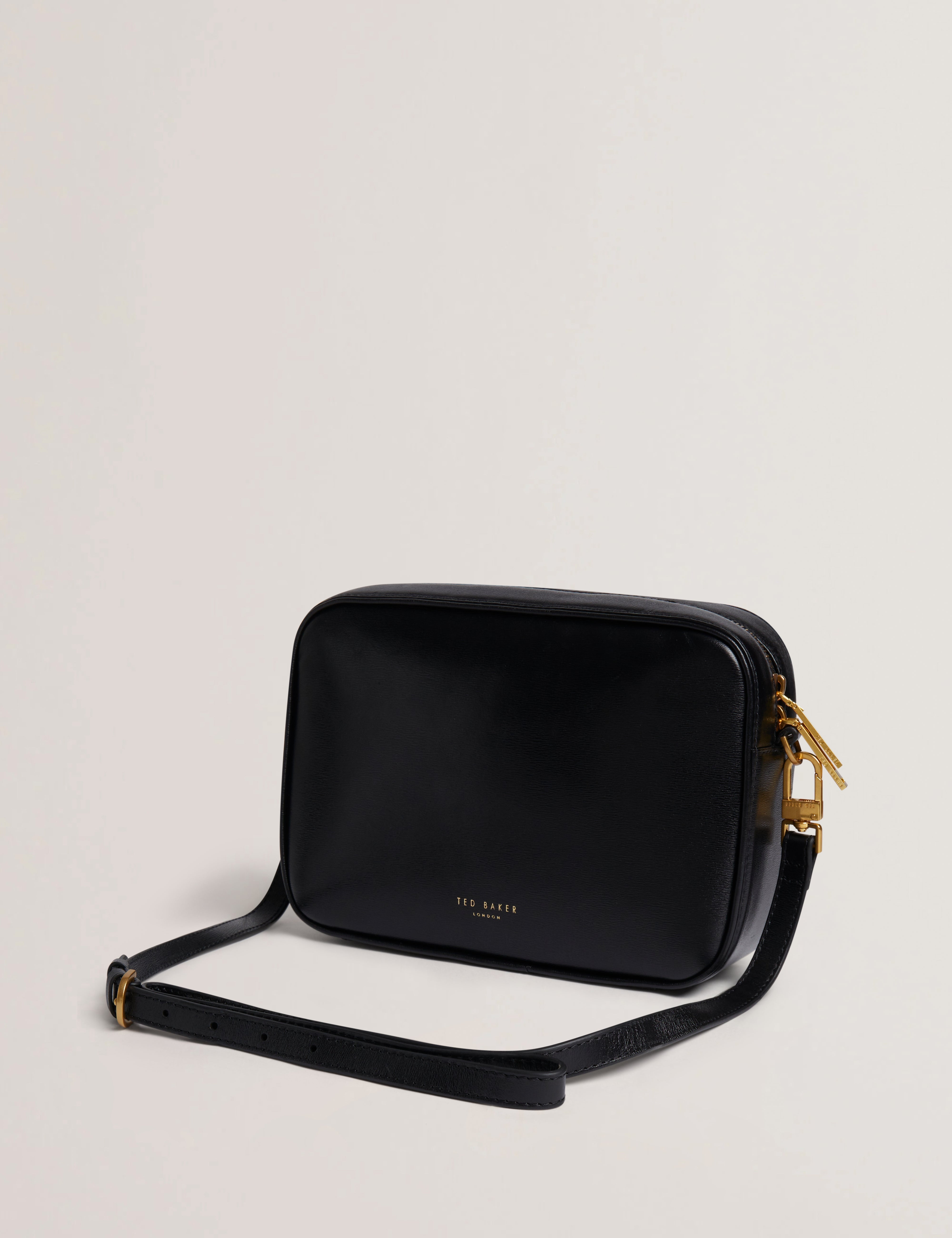 Anihli Tb Detail Leather Camera Bag Black