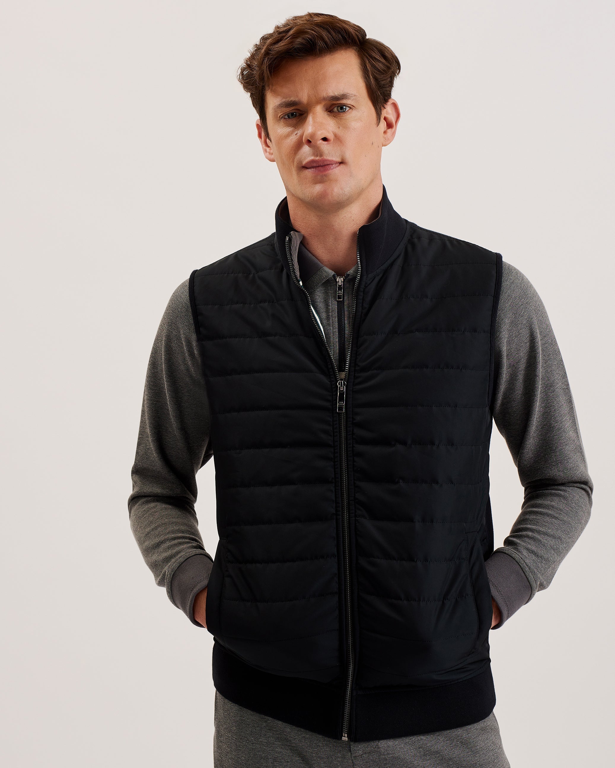 Atho Ss Regular Fit Quilted Gilet Black