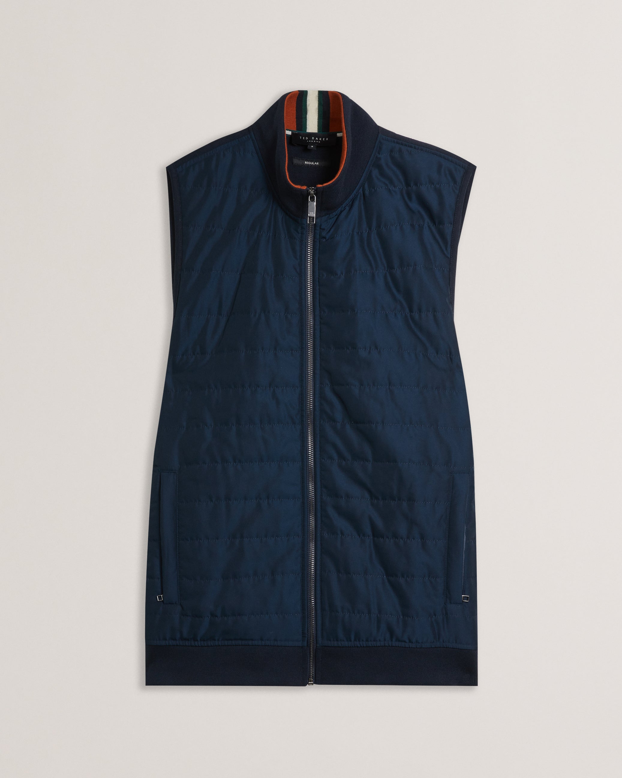 Atho Ss Regular Fit Quilted Gilet Navy