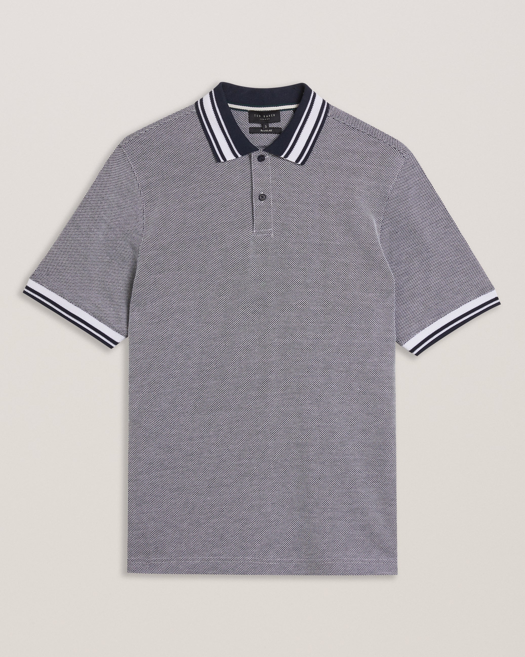 Phenes Ss Regular Fit Textured Polo Navy