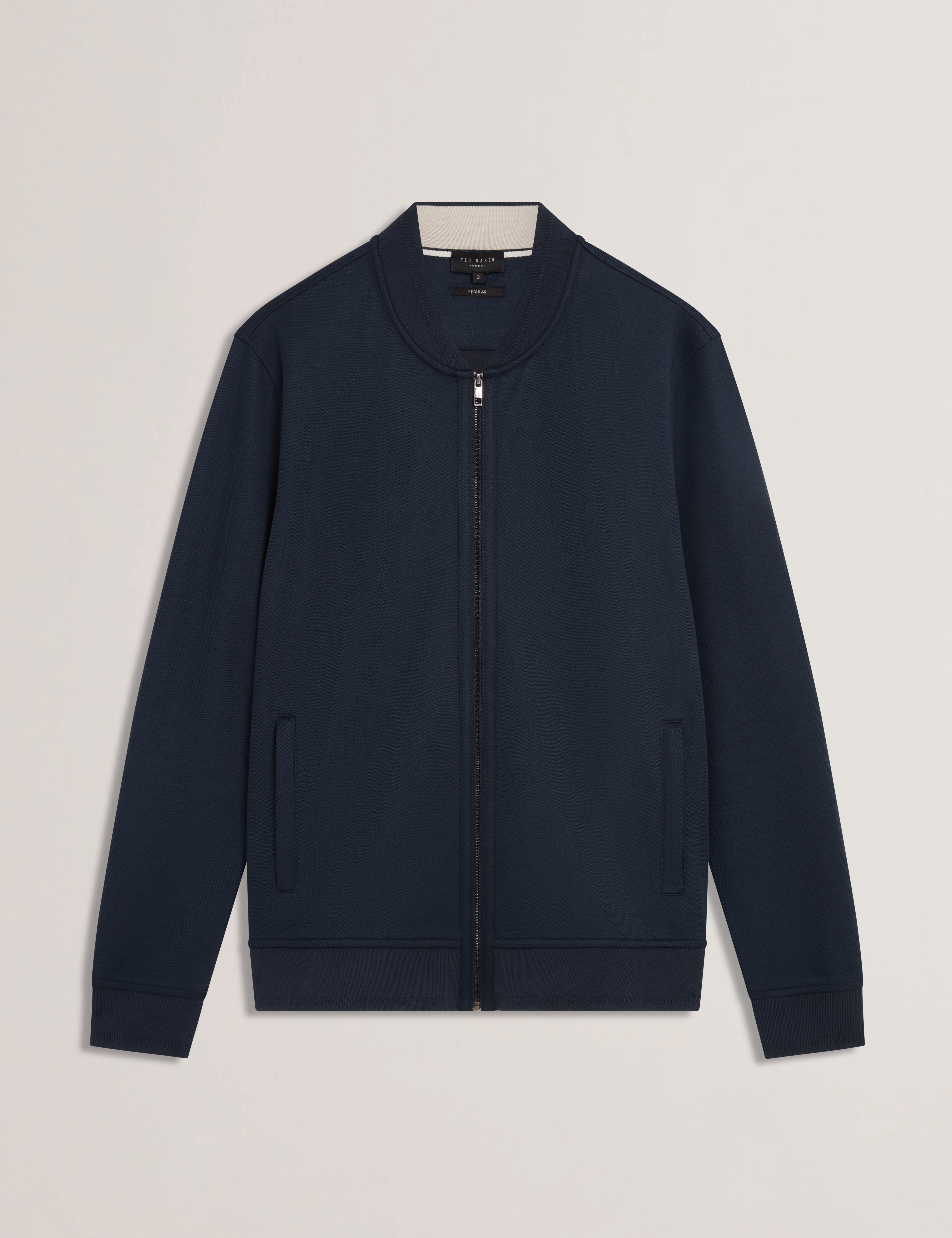 Frist Regular Zipped Bomber Jacket Navy