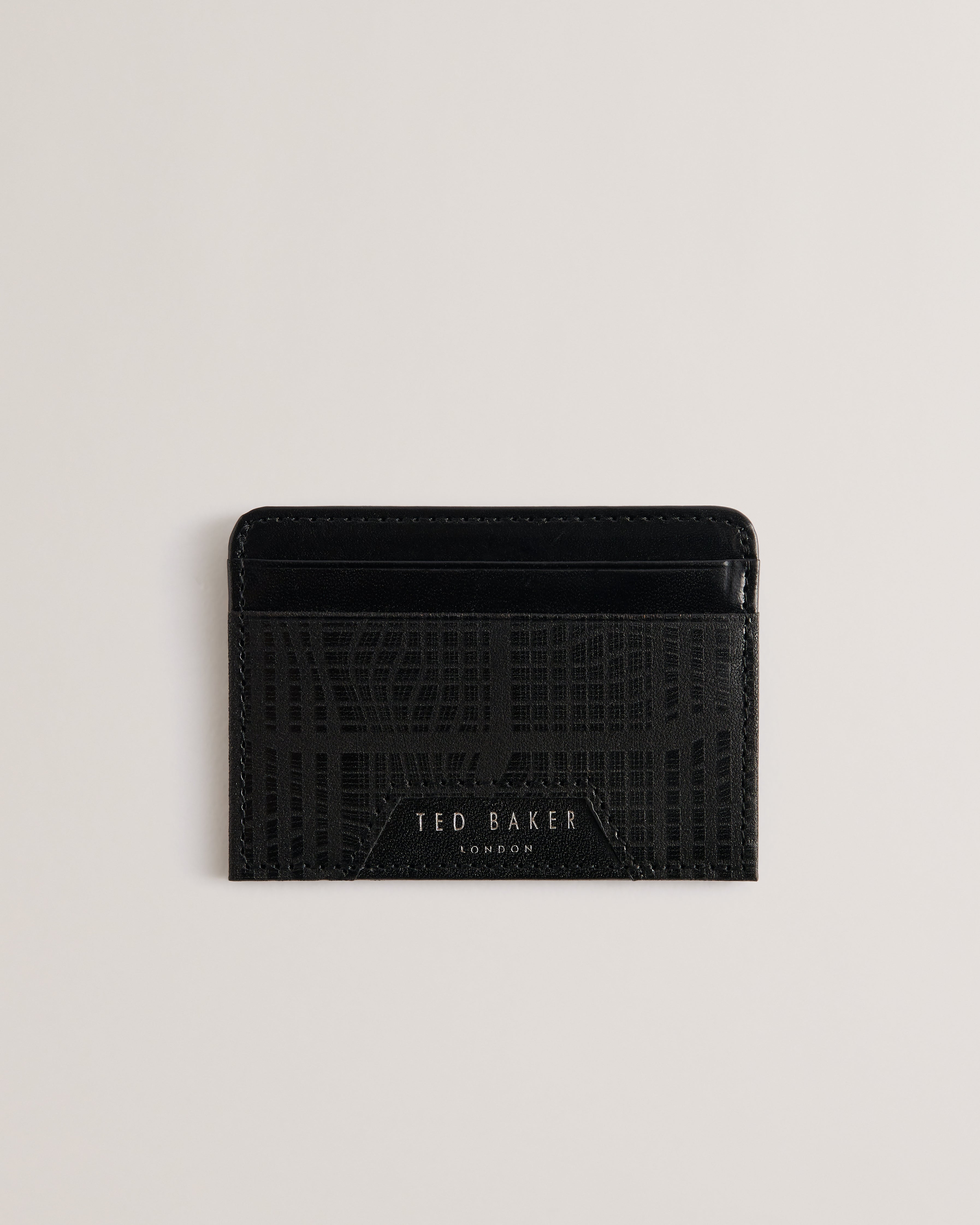 Etan Etched Leather Wallet & Cardholder Black