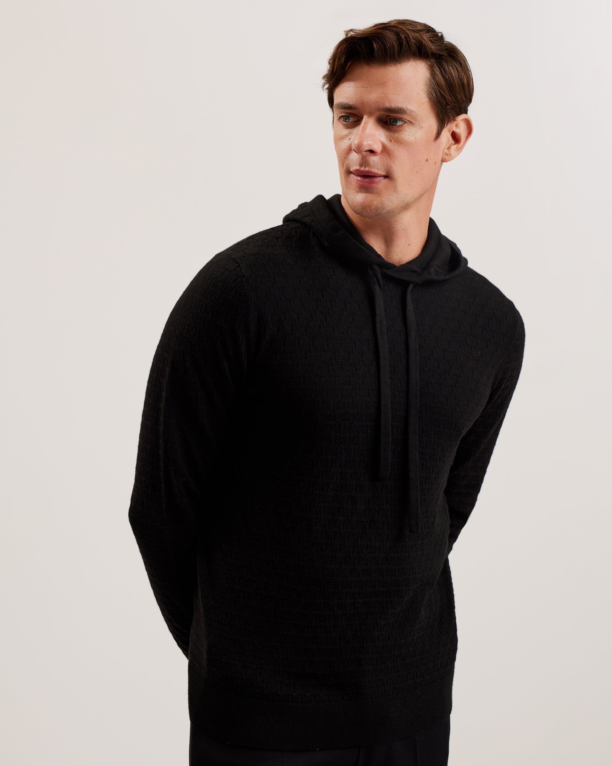 Loular Regular T Stitch Hoodie Black