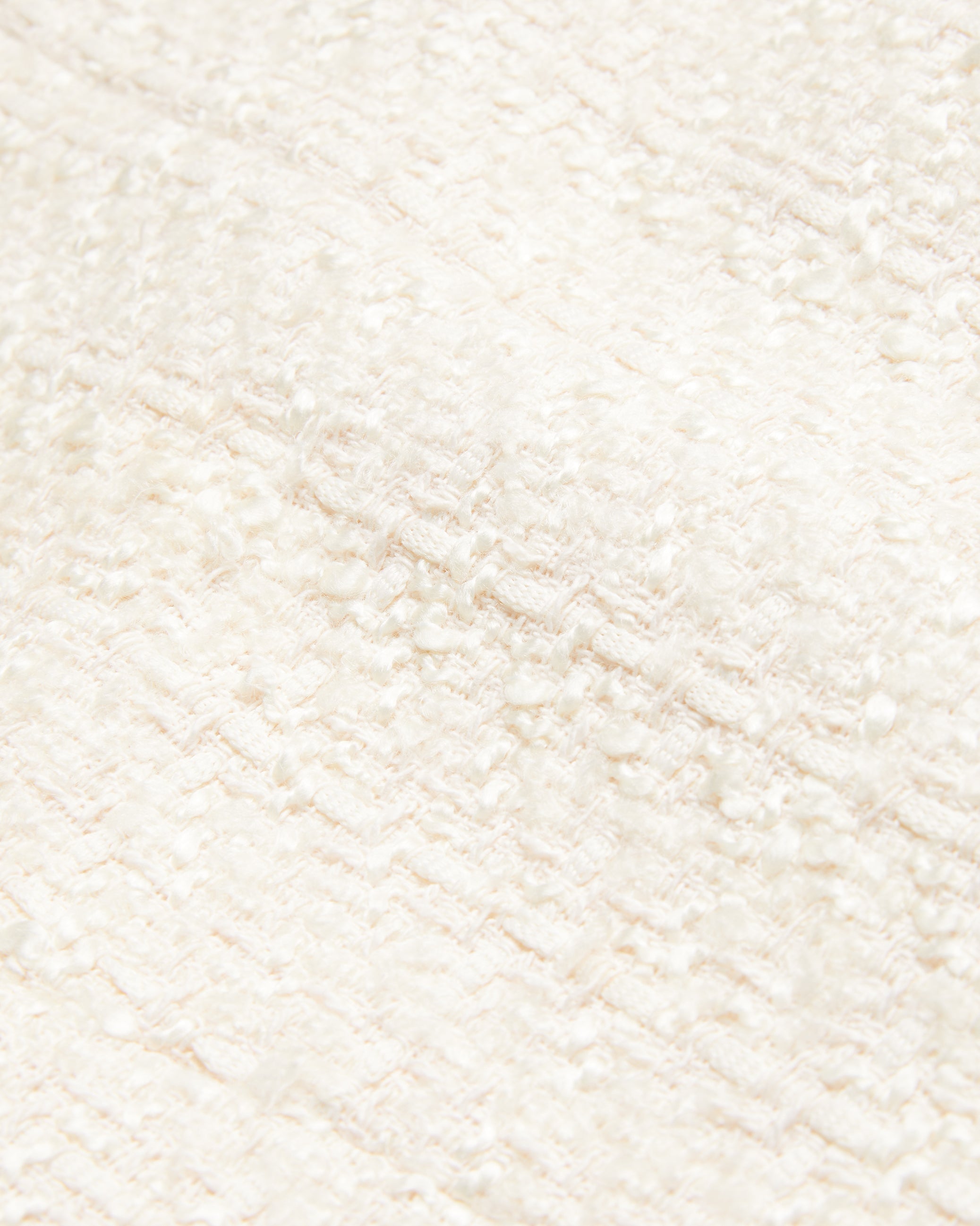 Koma Rose Button Cropped Boucle Tailored J Ivory