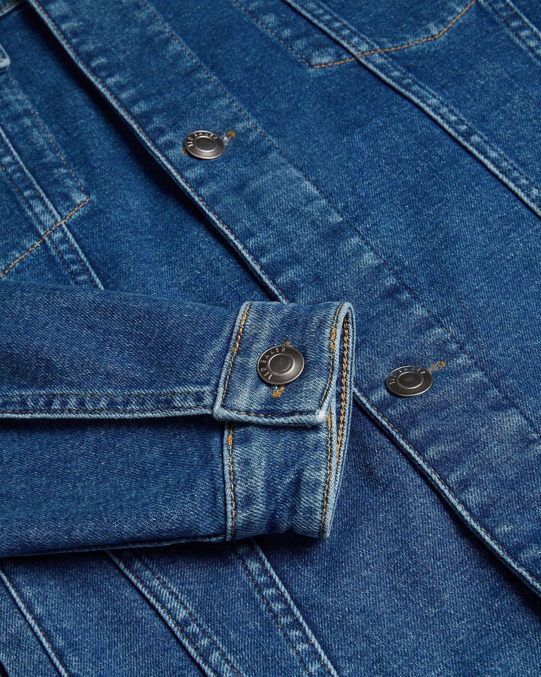 Brisban Denim Trucker Jacket Mid-Blue
