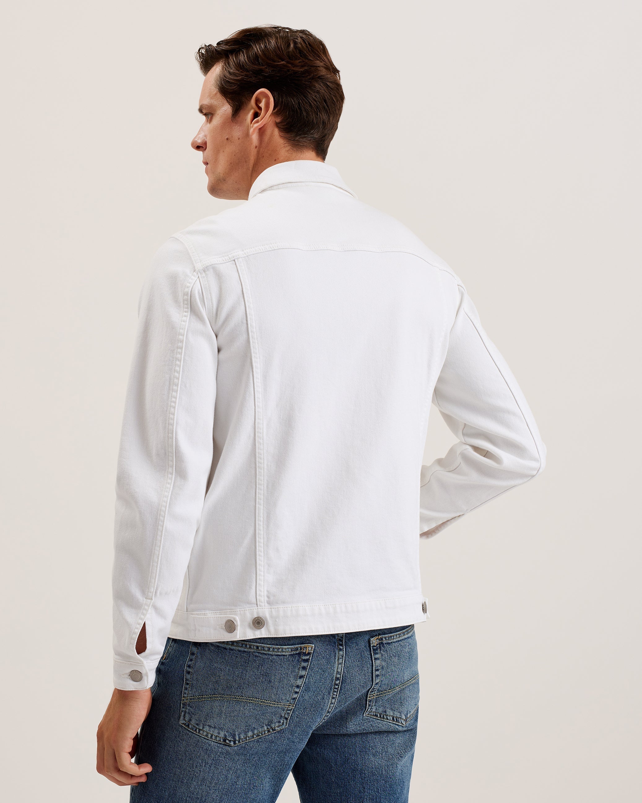 Brisban Denim Trucker Jacket White