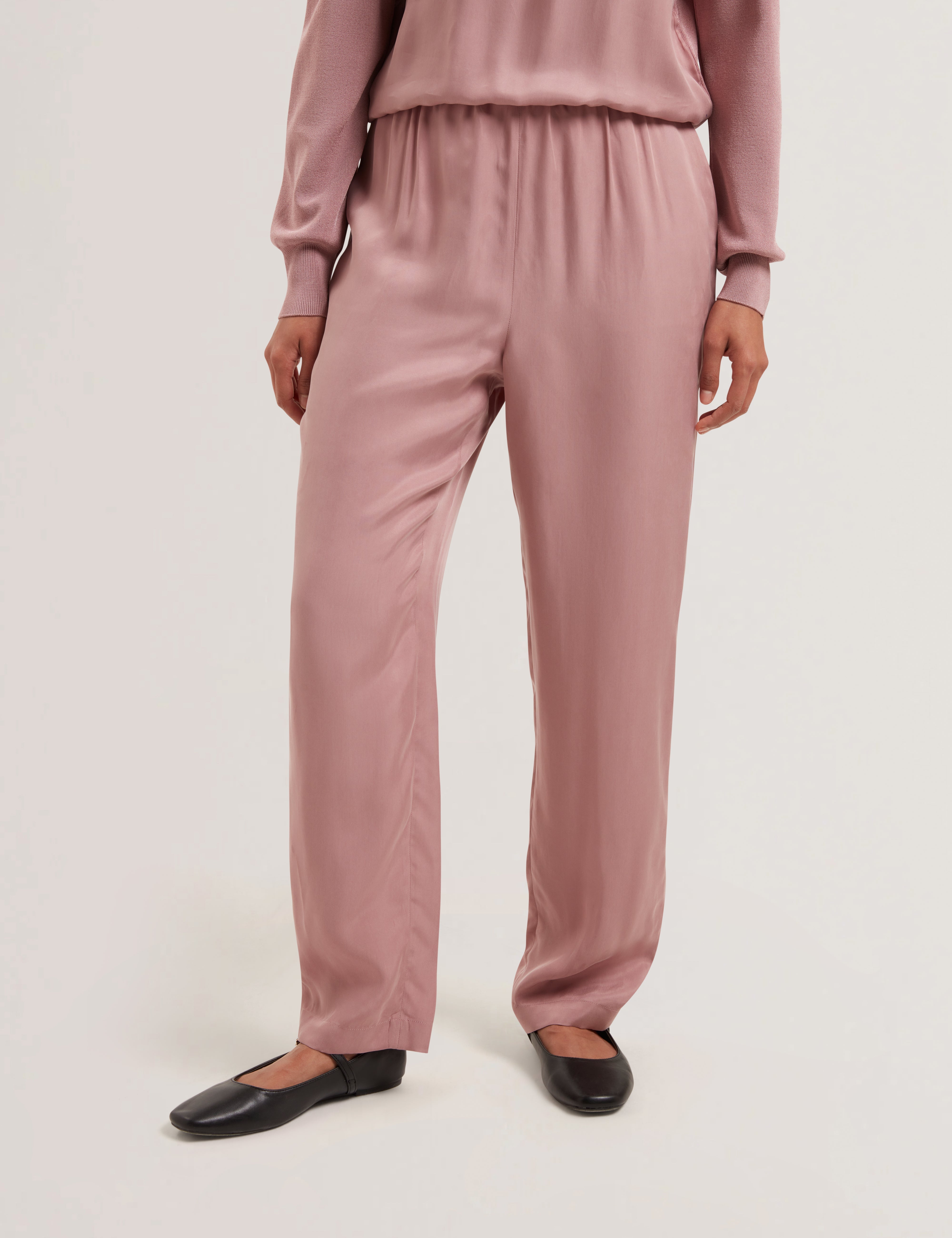 Plumon Cupro Tapered Trouser Dusky-Pink