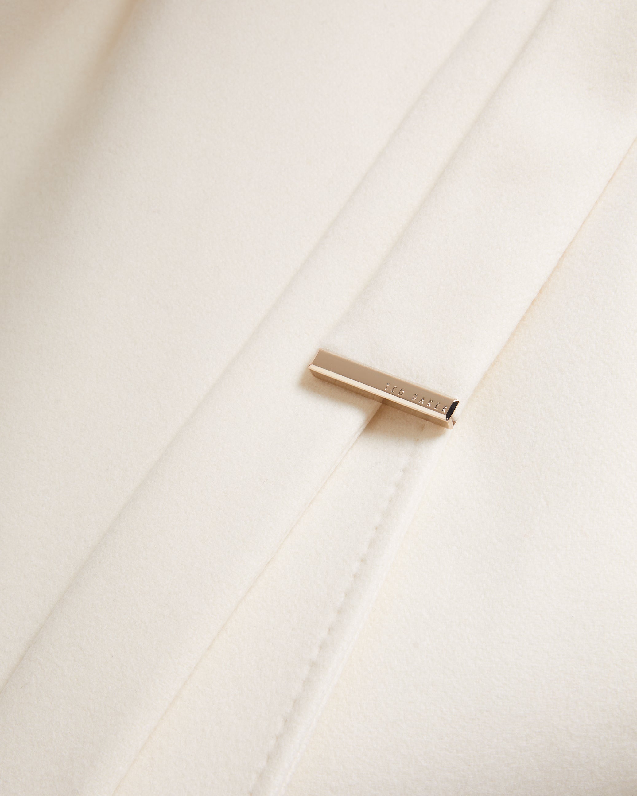 Rosemax Maxi Belted Wool Wrap Coat Ivory