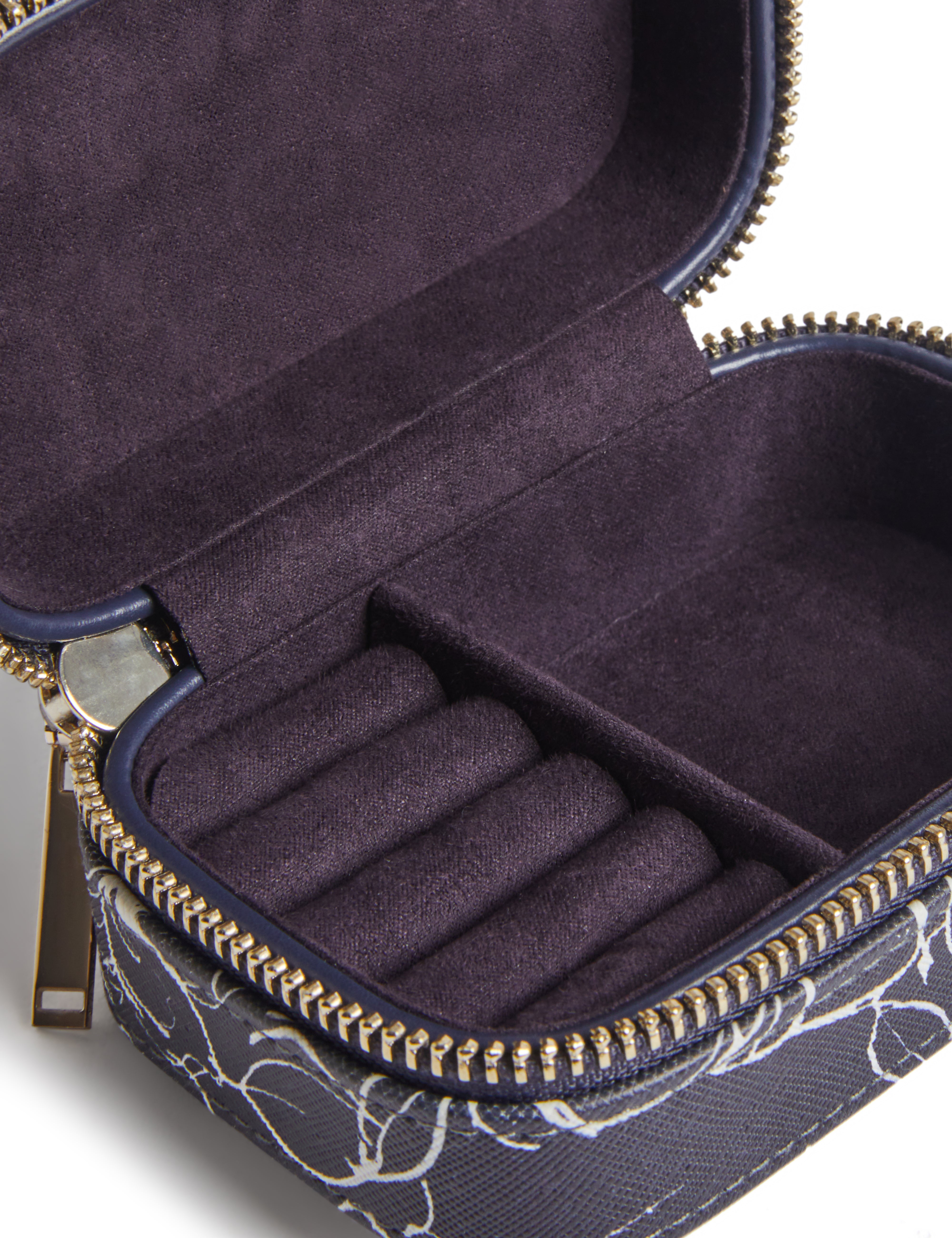 كيلياي حافظة مجوهرات فلورال باللون الكحلي