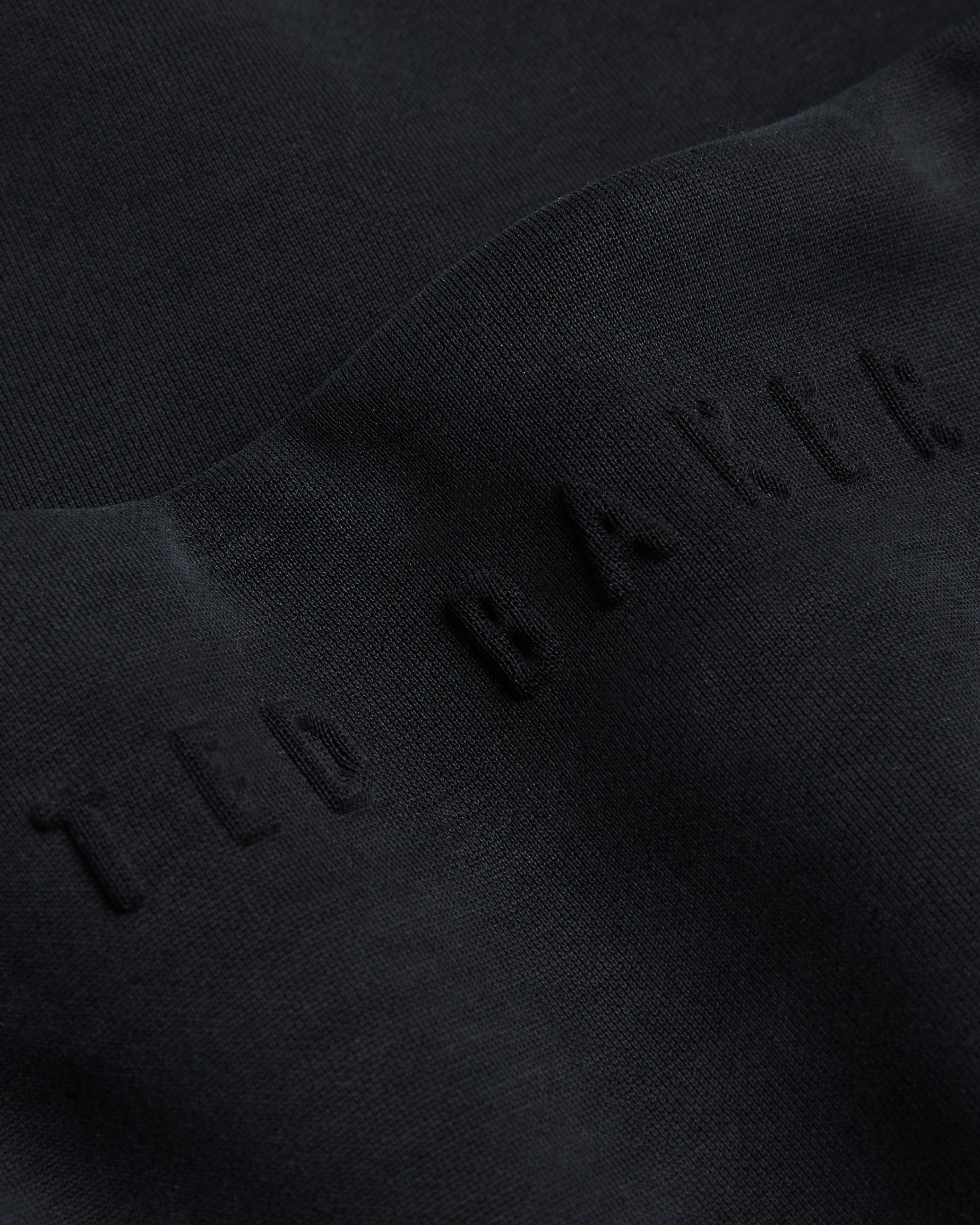 Haliyy Cupro Funnel Neck Sweat Tee Black